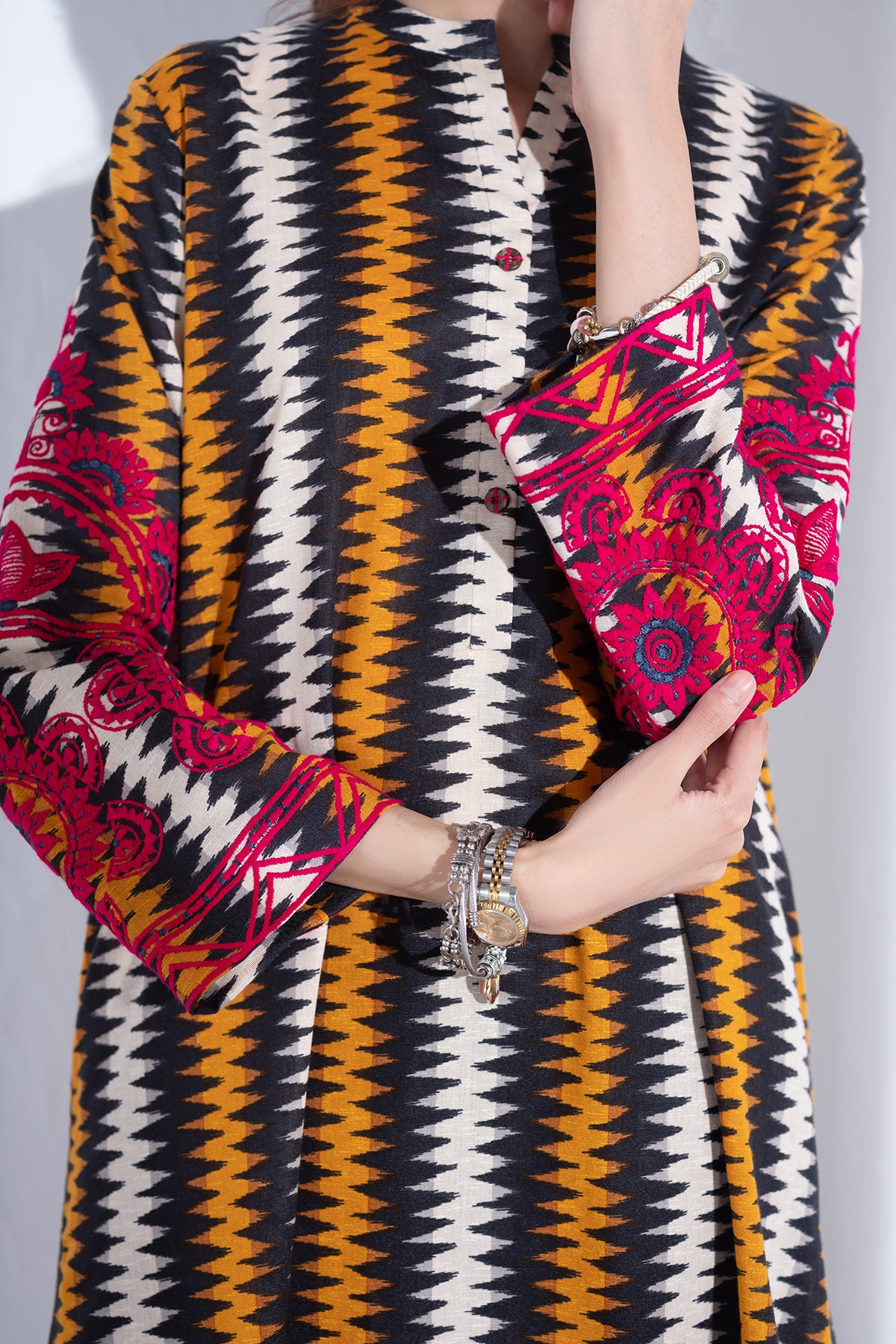 PW21-80-Printed Embroidered 1PC