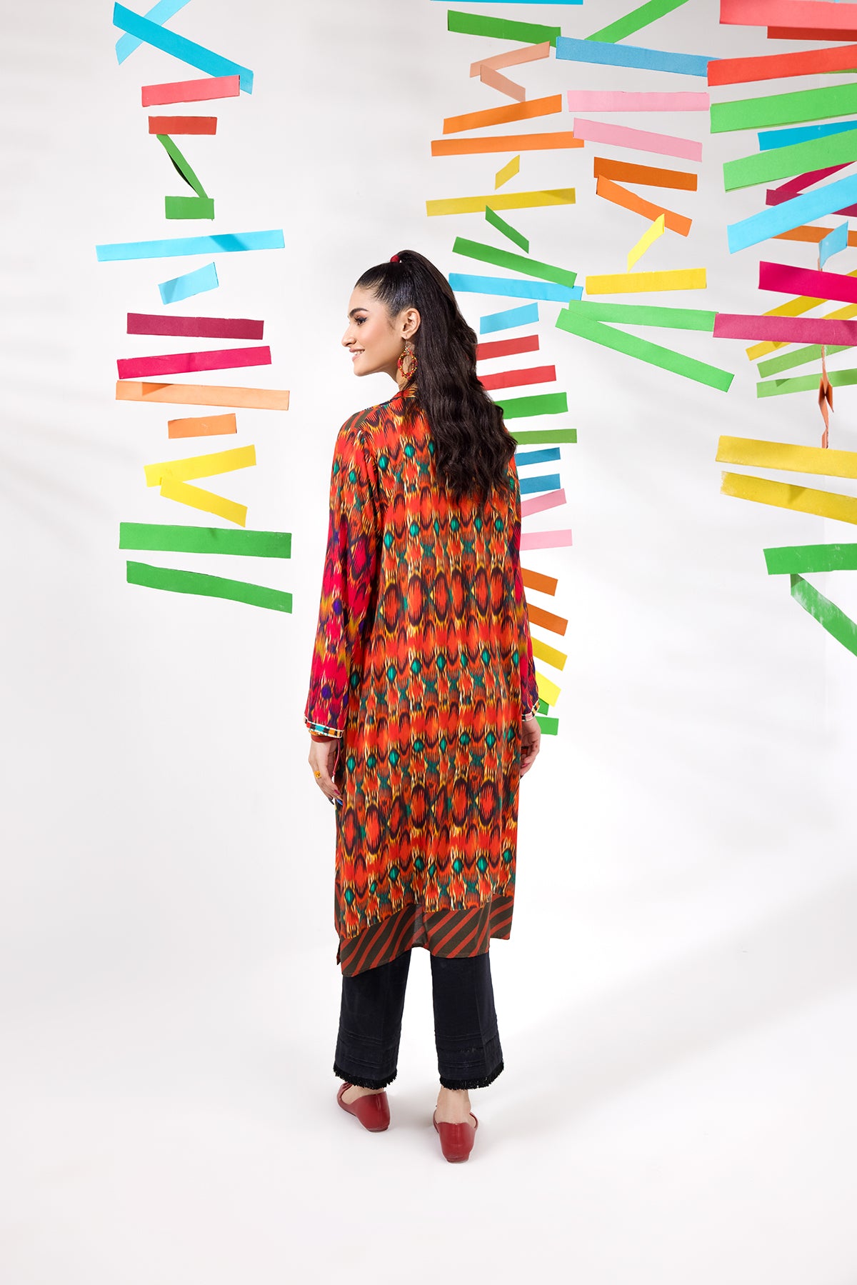 PW22-181-Printed Loose Shirt 1PC