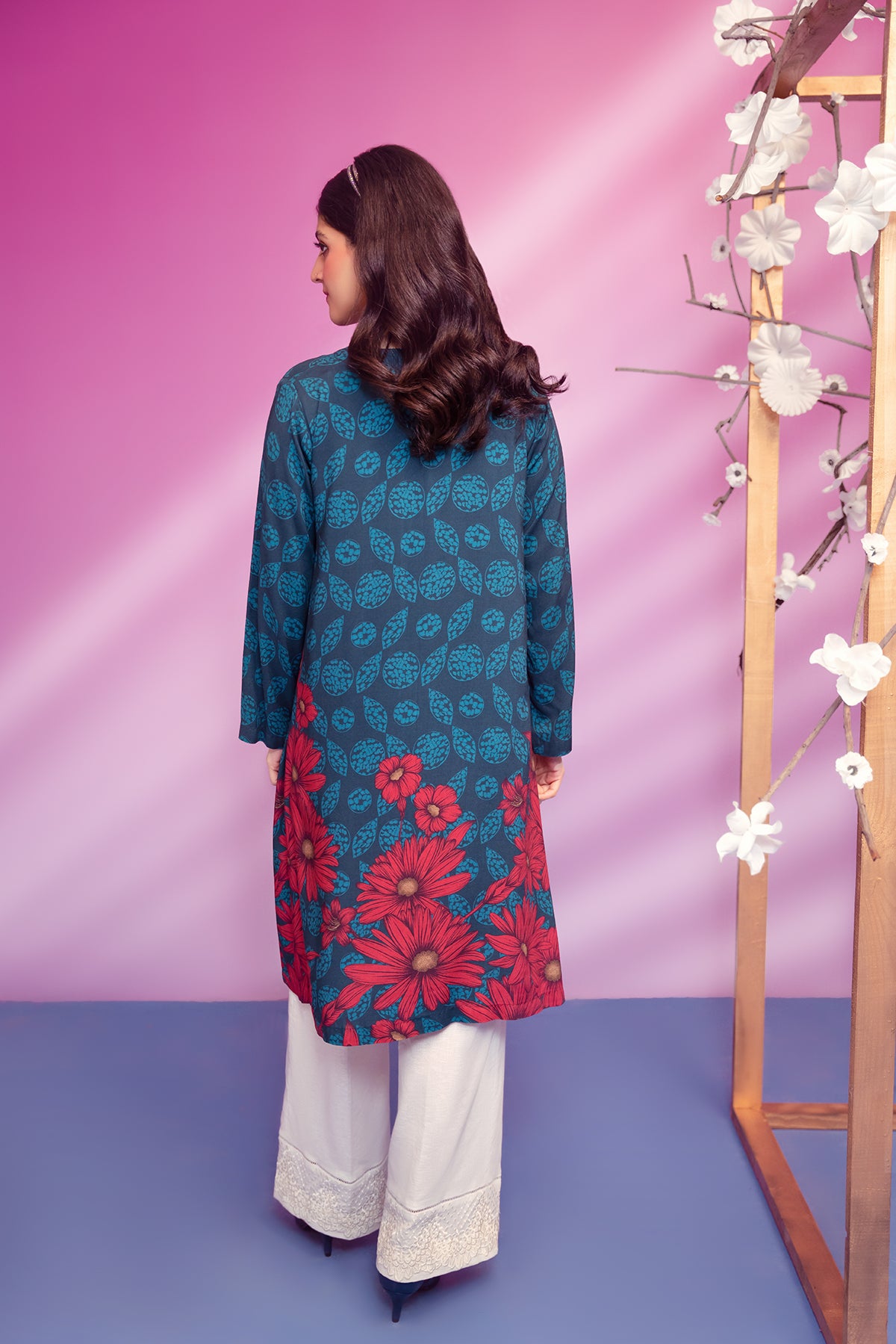 PW22-211-Round Neck Printed Shirt 1PC