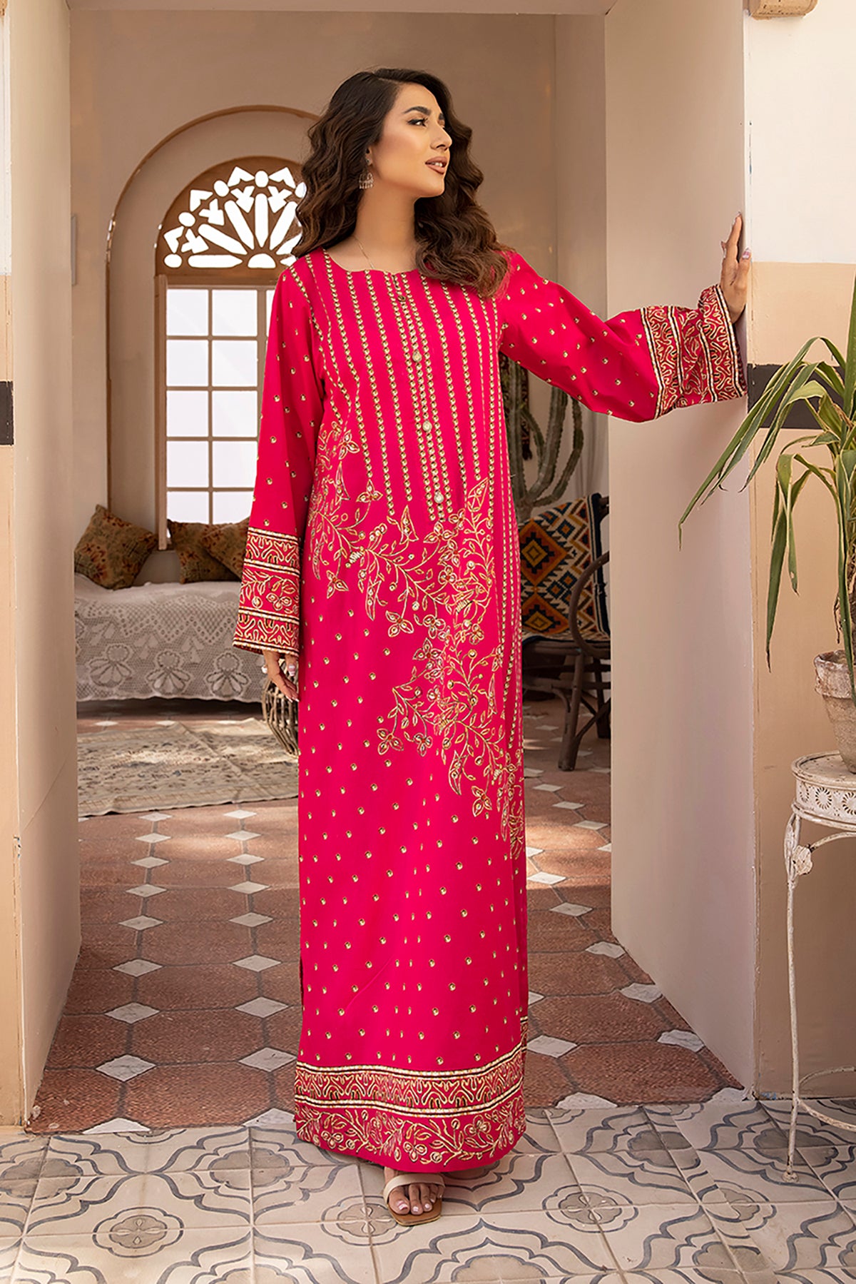 DS22-131-Printed Fustaan 1PC