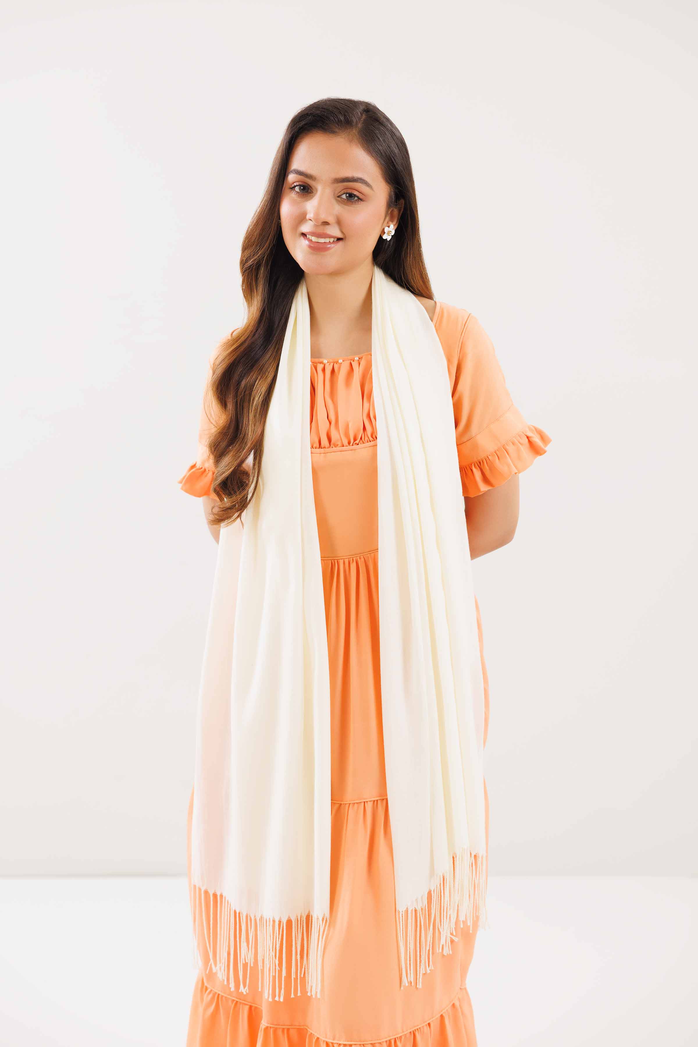 Off White Women Scarf - 439452107
