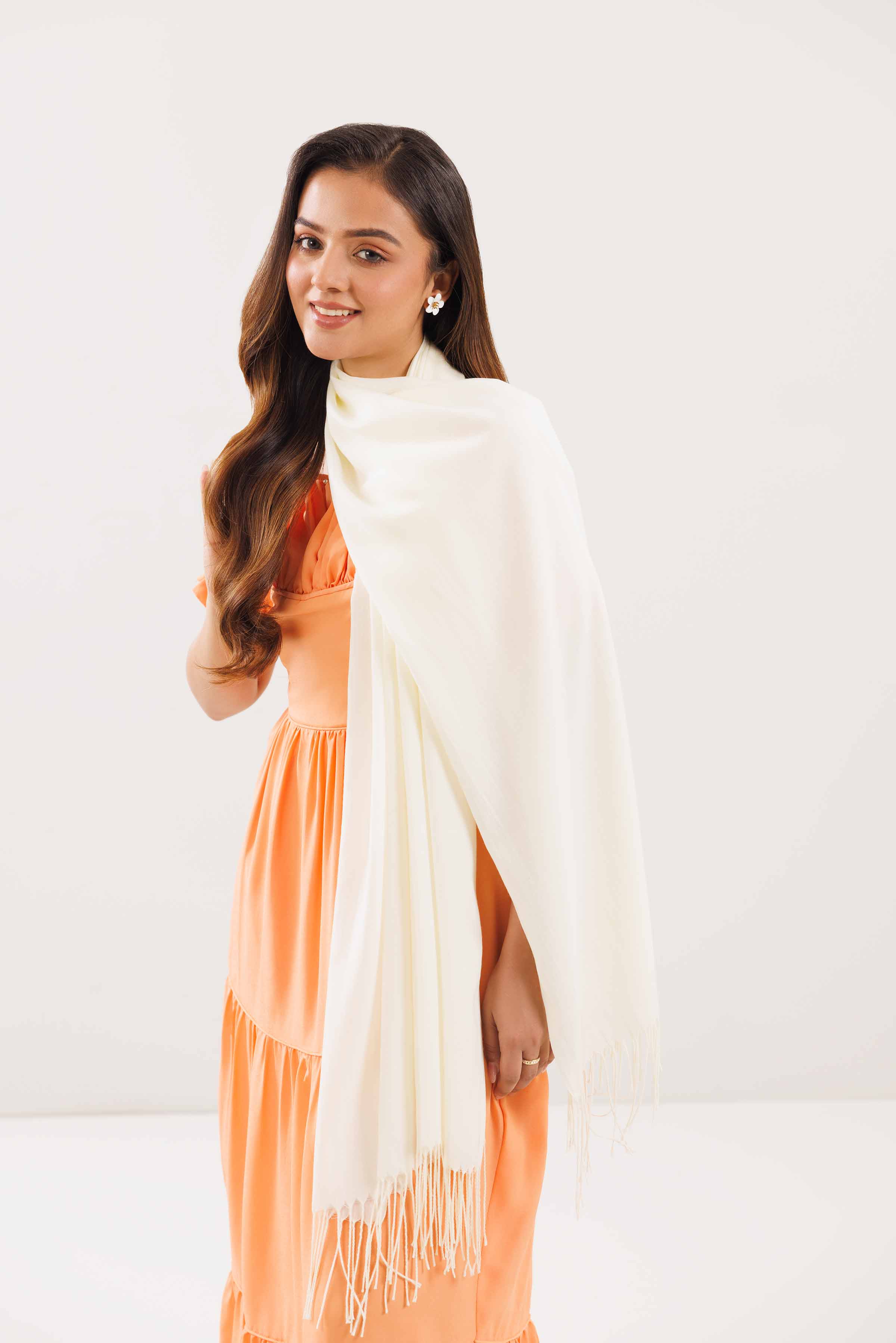 Off White Women Scarf - 439452107