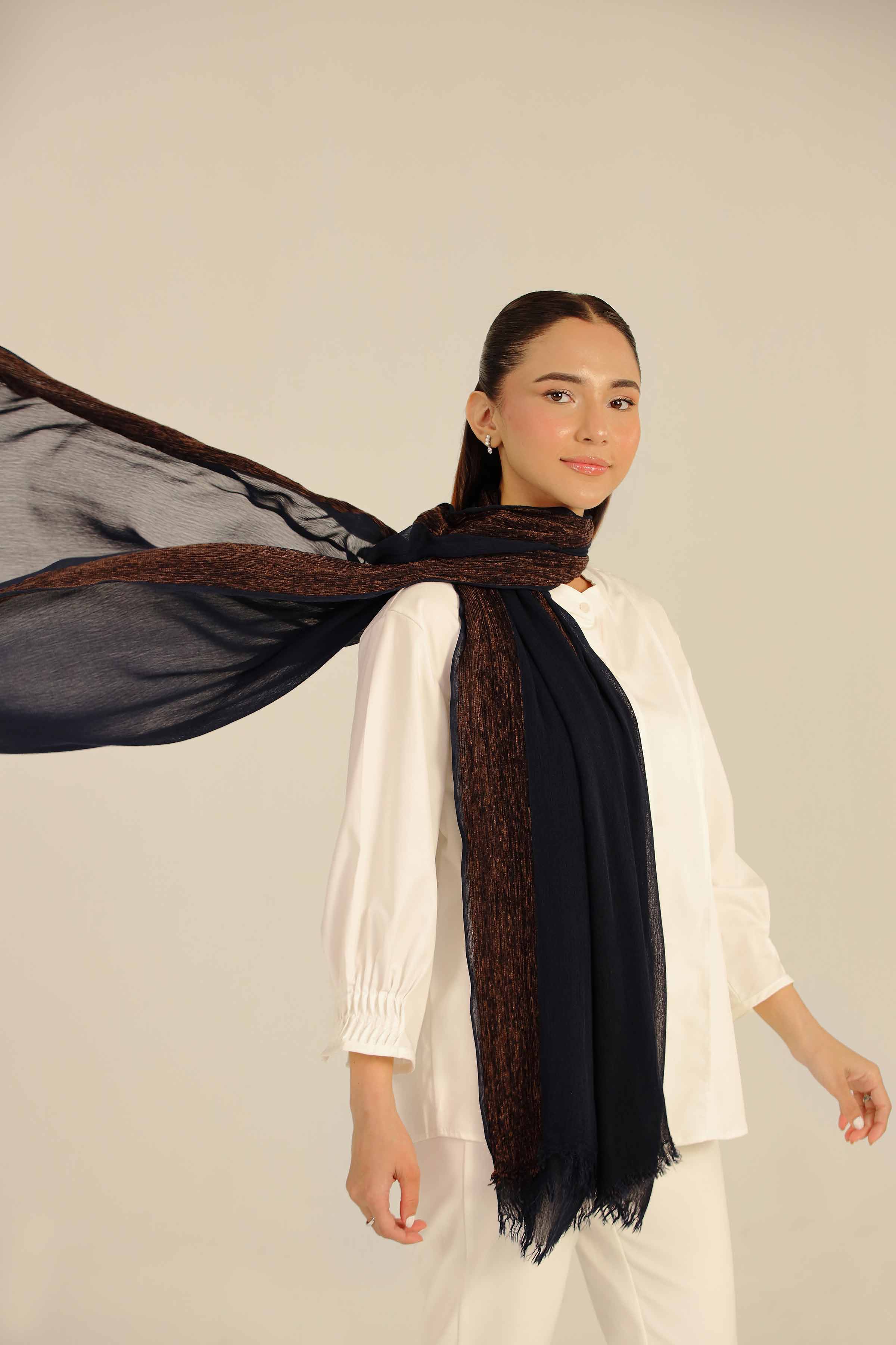 Navy Women Scarf - 442572121