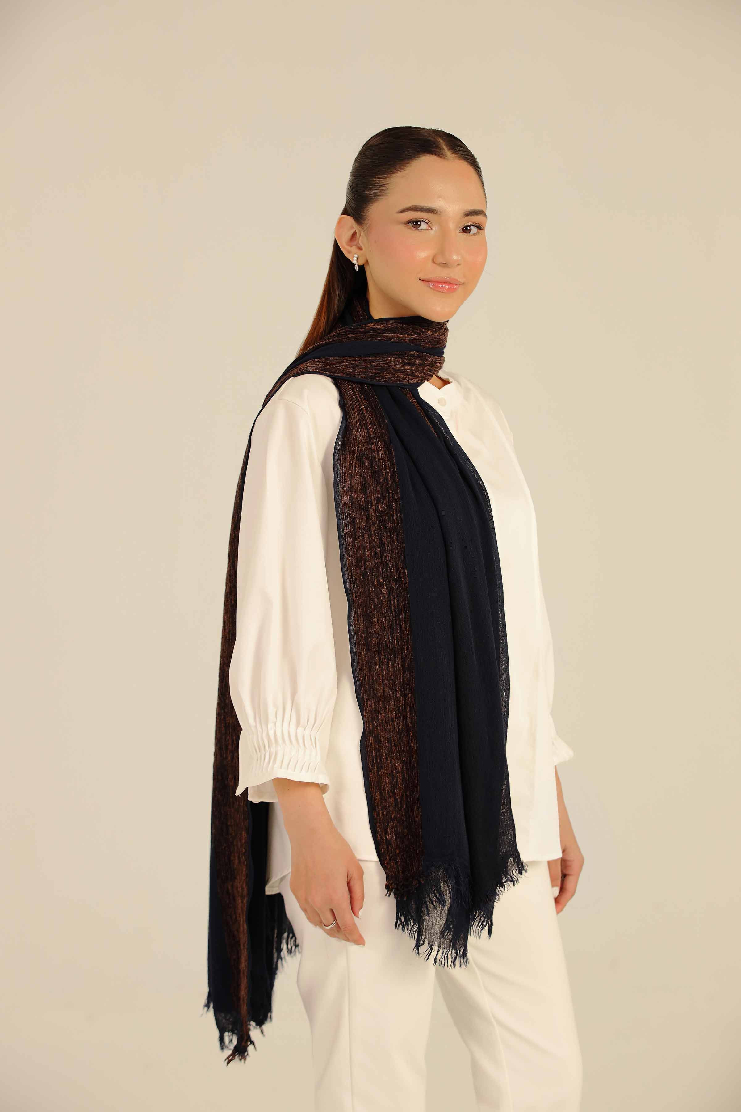 Navy Women Scarf - 442572121