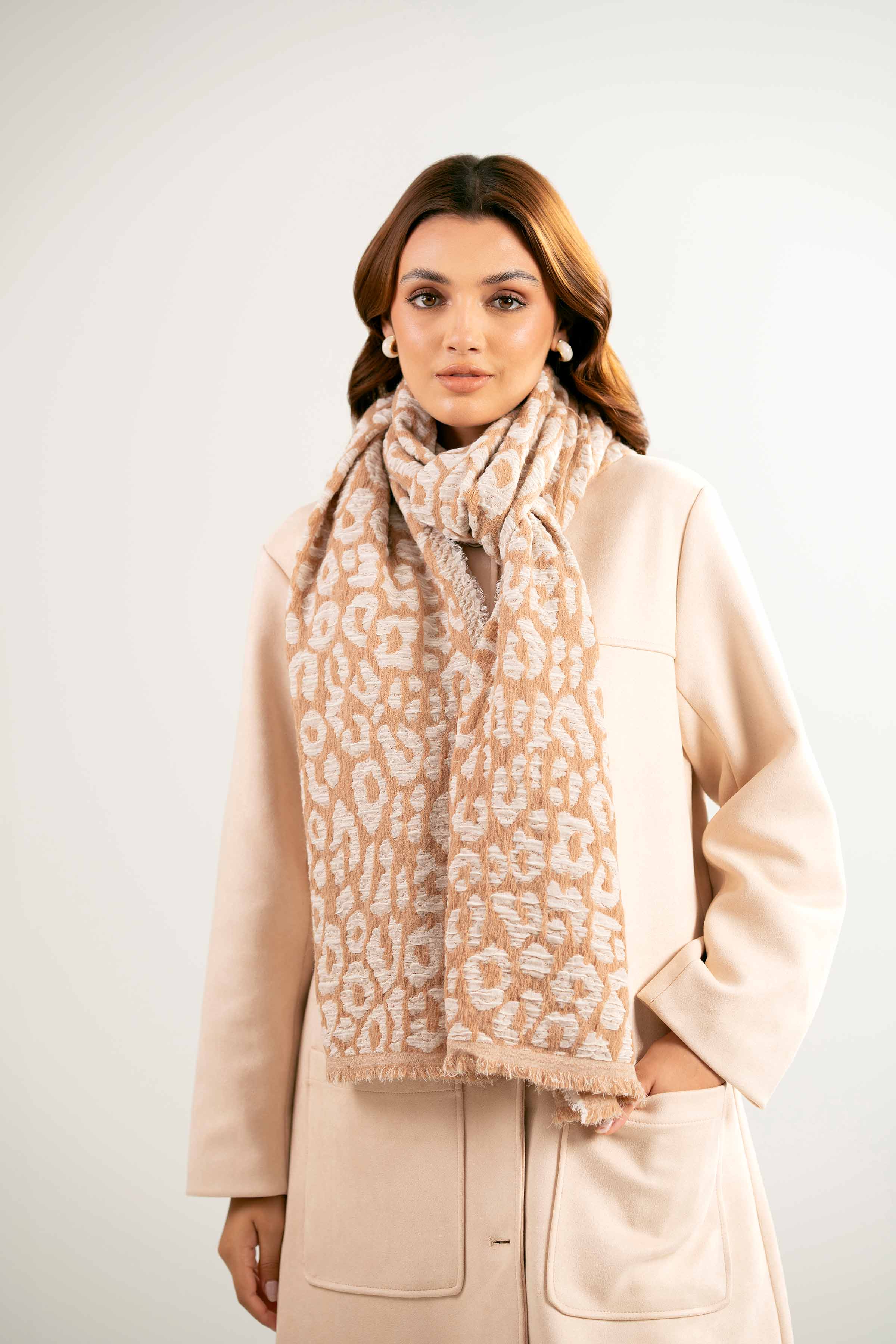 Camel Women Shawl-440092129