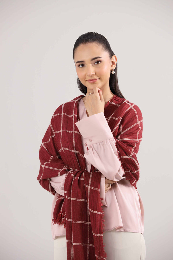 Red Women Shawl - 439642101