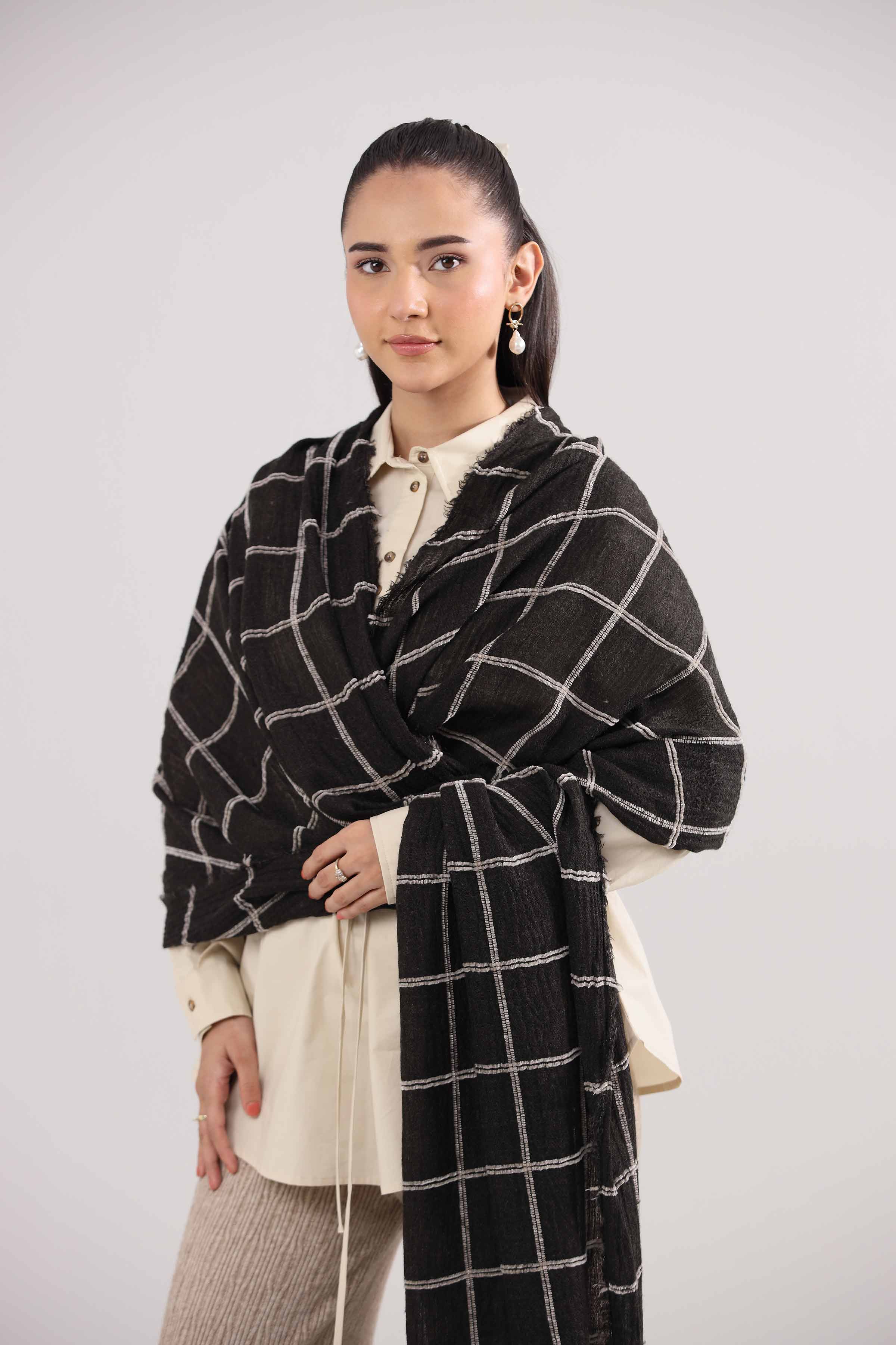 Black Women Shawl - 439642103