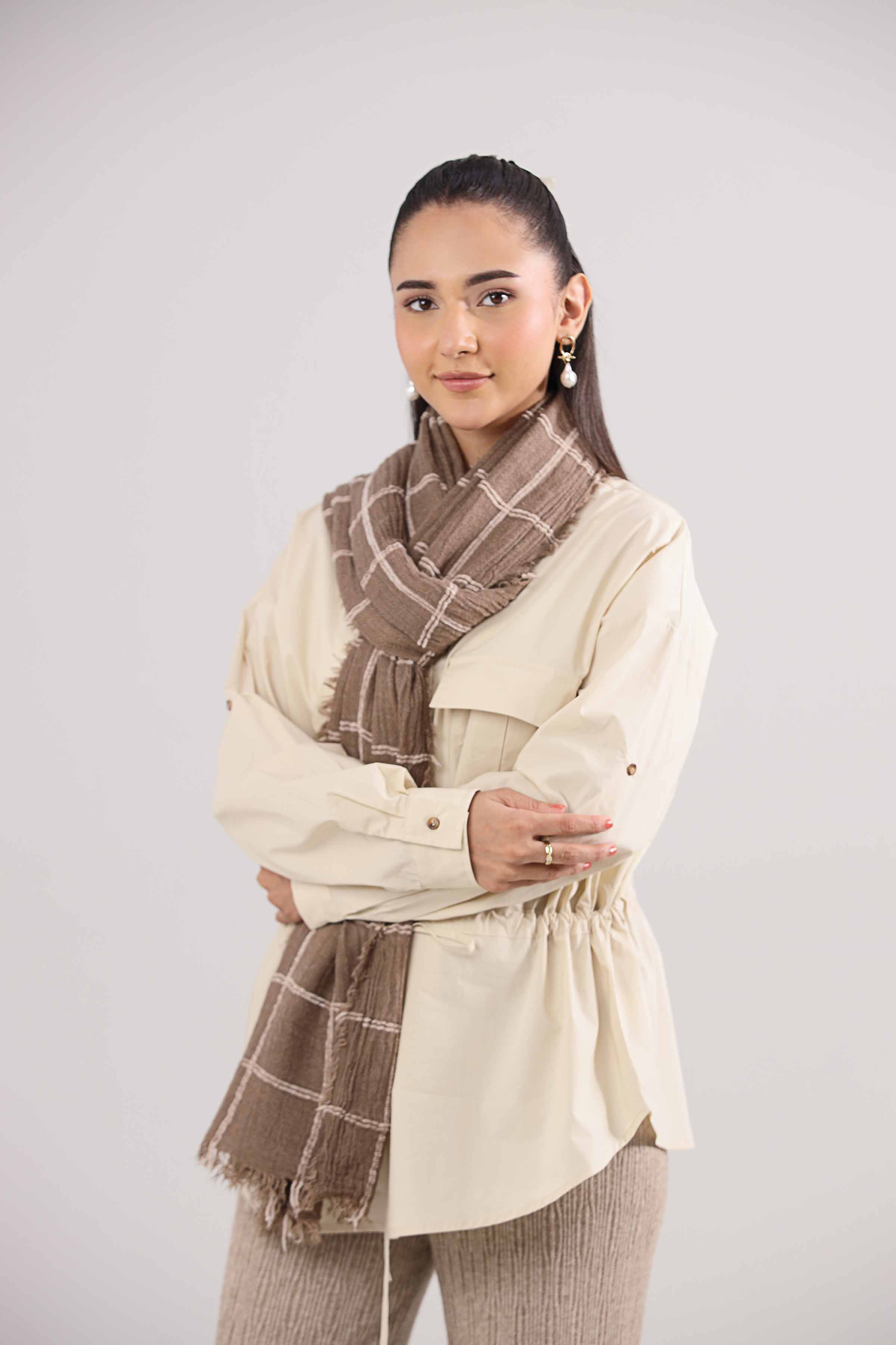 Coffee Women Shawl - 439642117