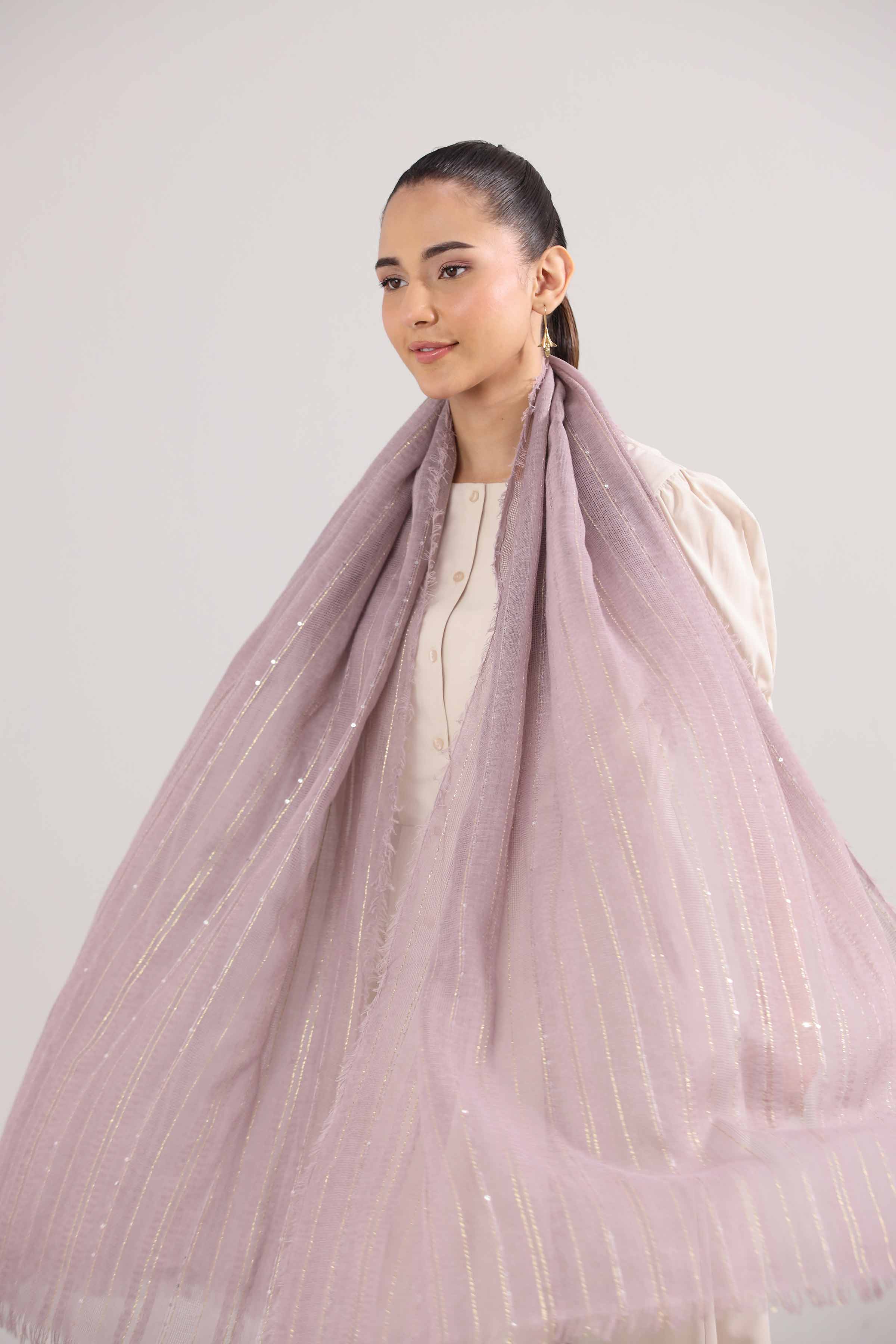 Dark Purple Women Shawl - 439892109