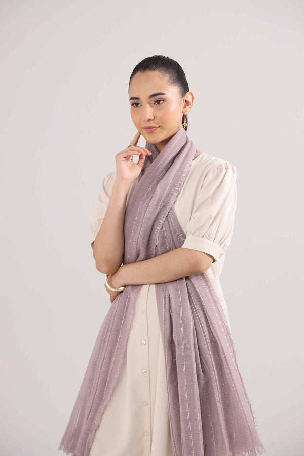 Dark Purple Women Shawl - 439892109