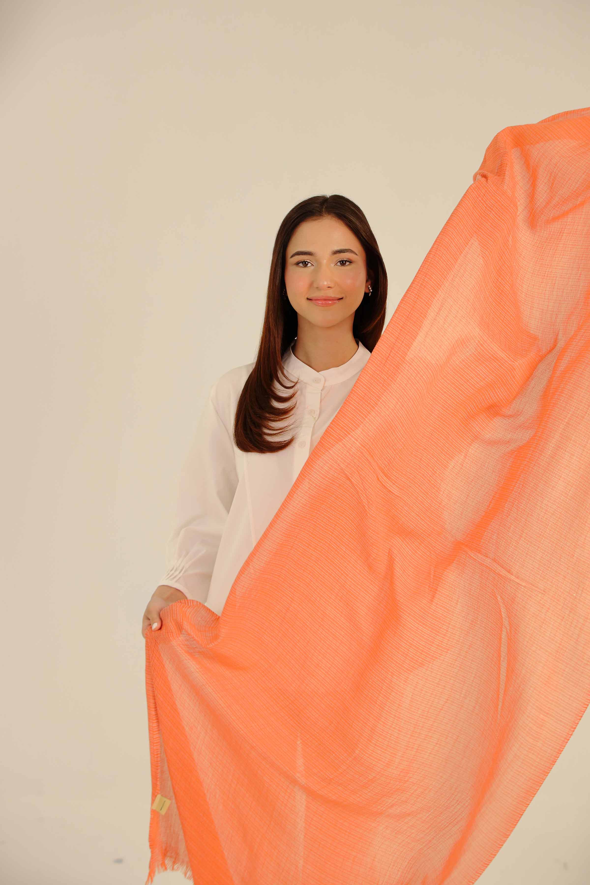 Orange Women Scarf - 442452106