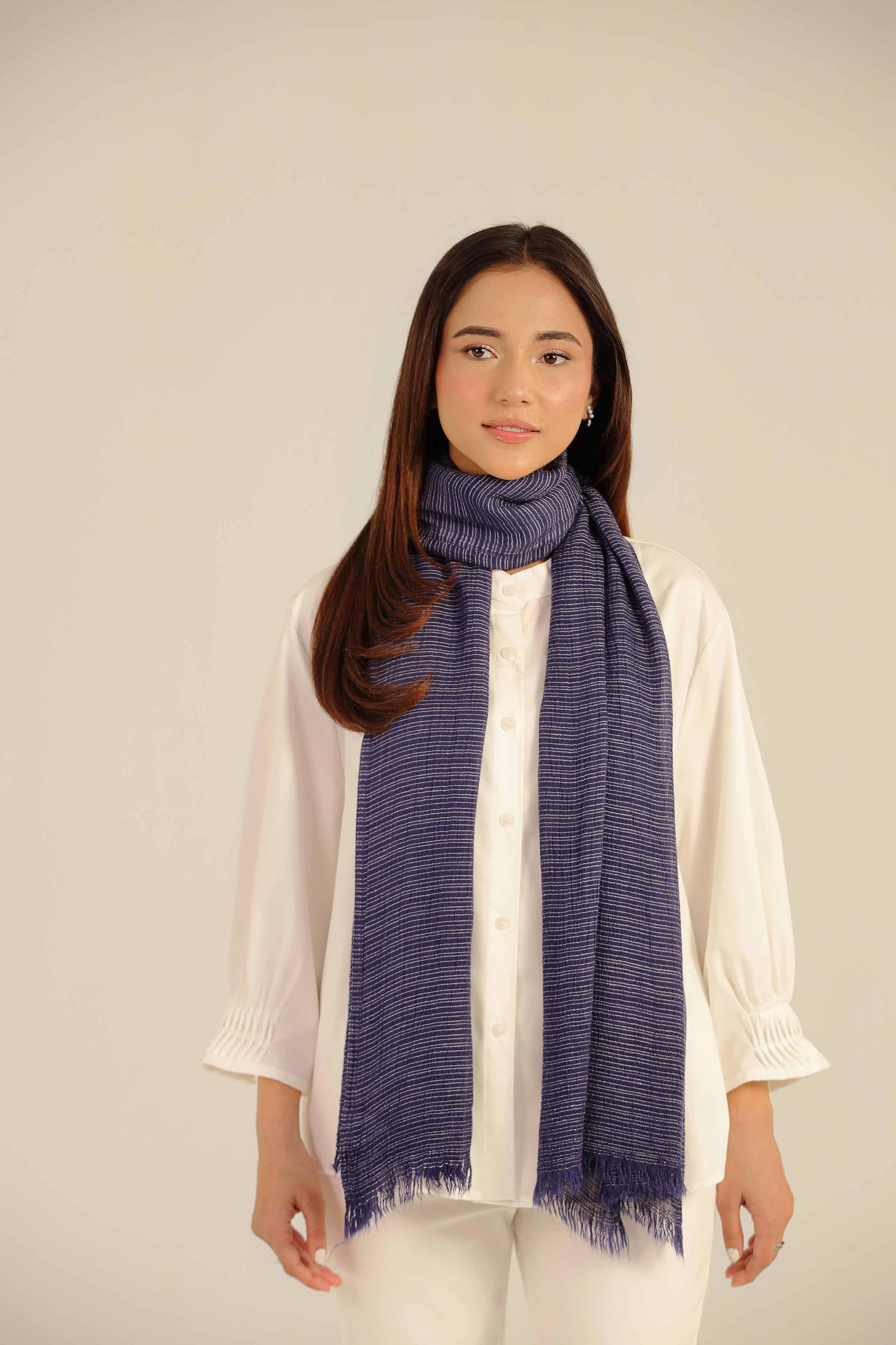 Navy Women Scarf - 442452121