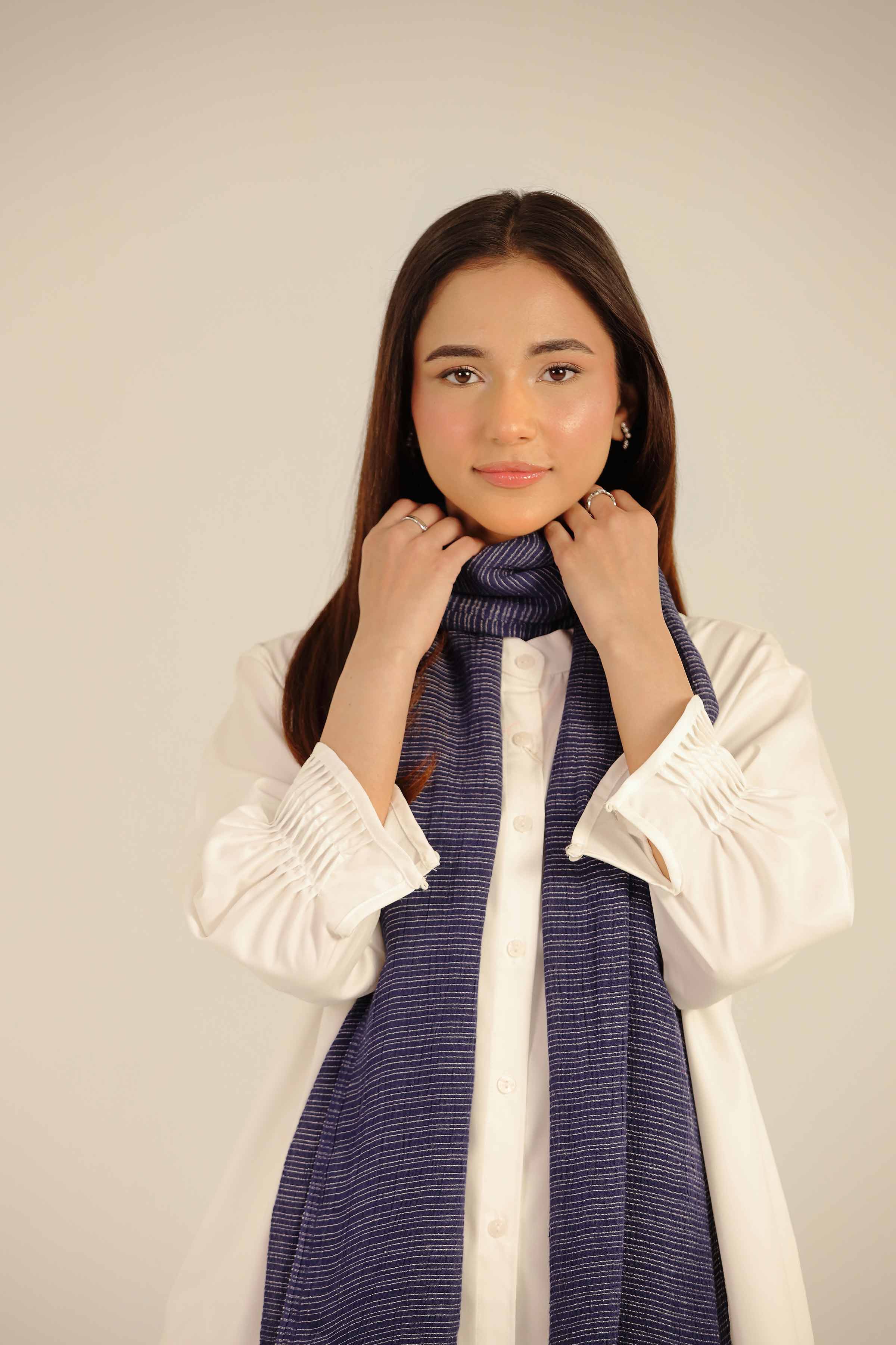 Navy Women Scarf - 442452121