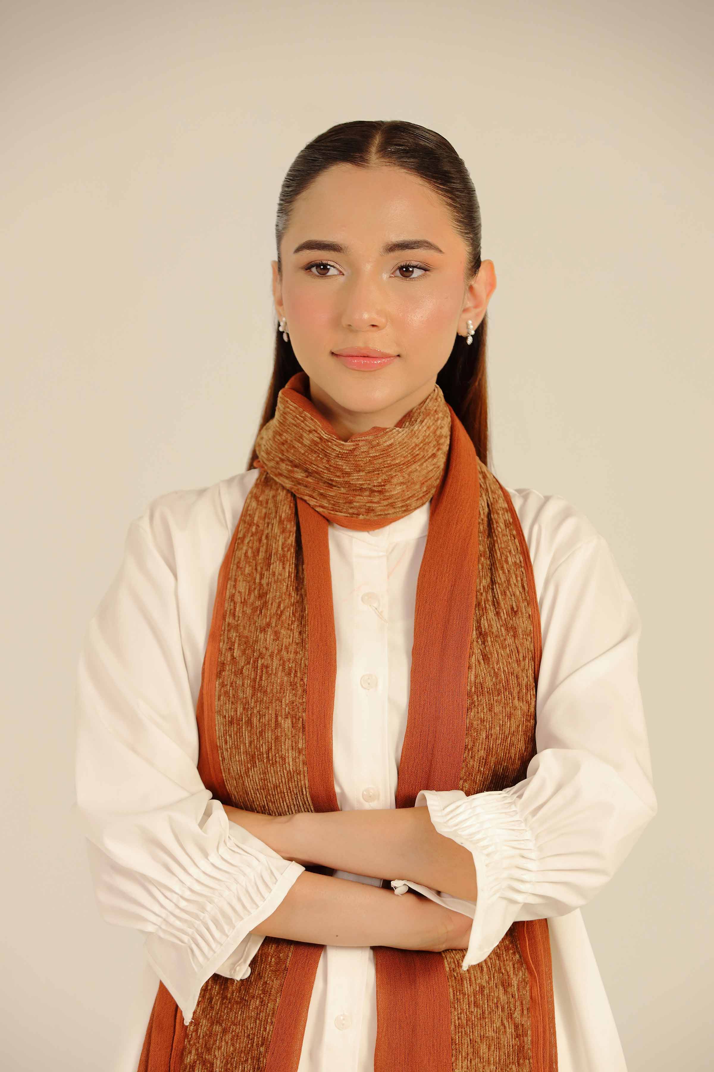 Brown Women Scarf - 442562113