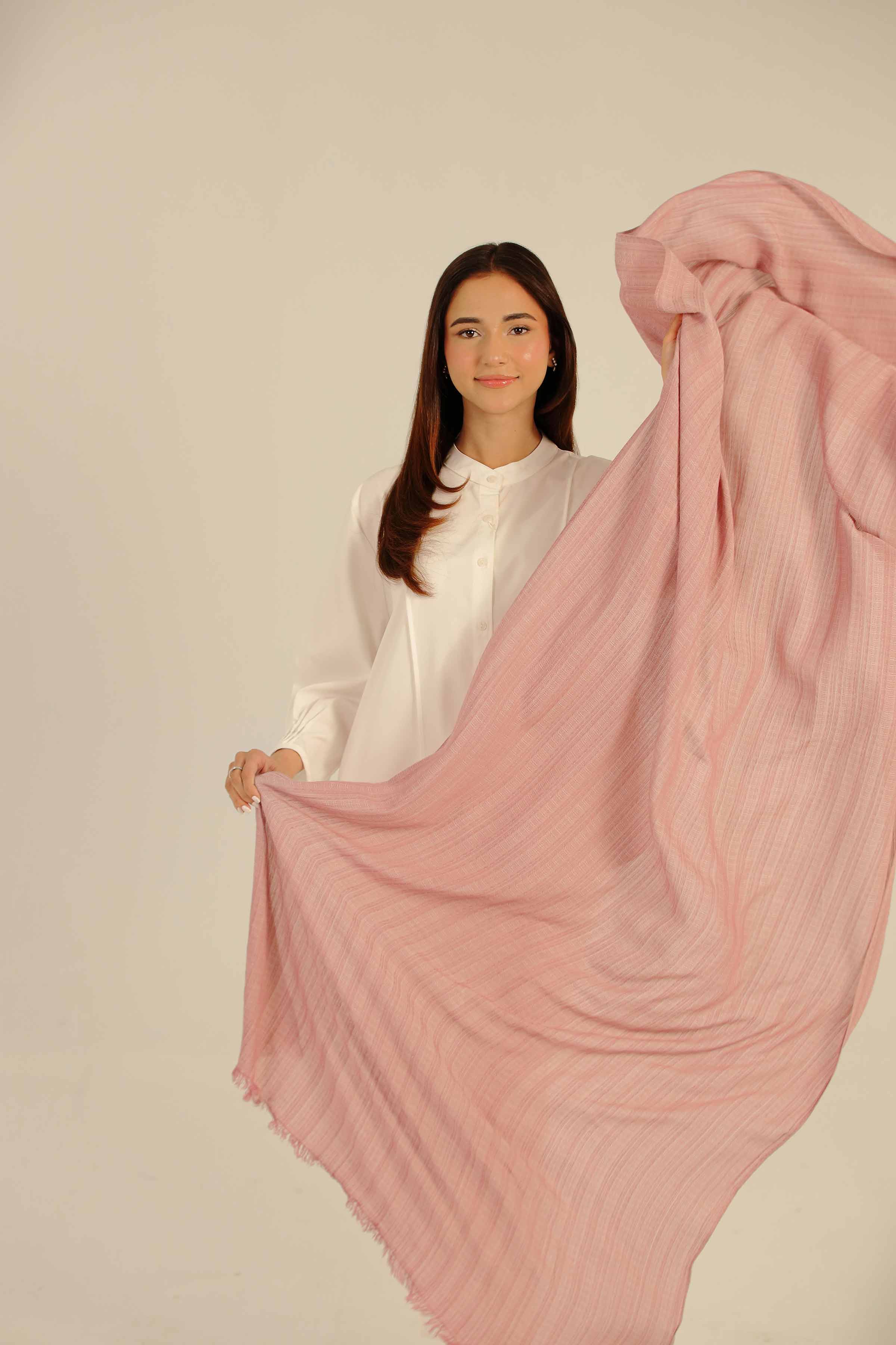 Pink Women Scarf - 442682105