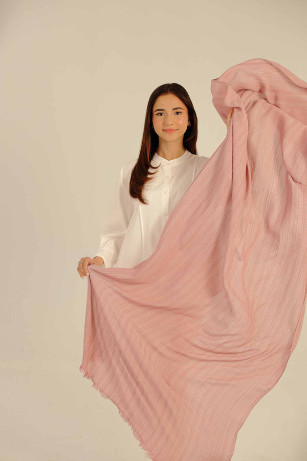 Pink Women Scarf - 442682105