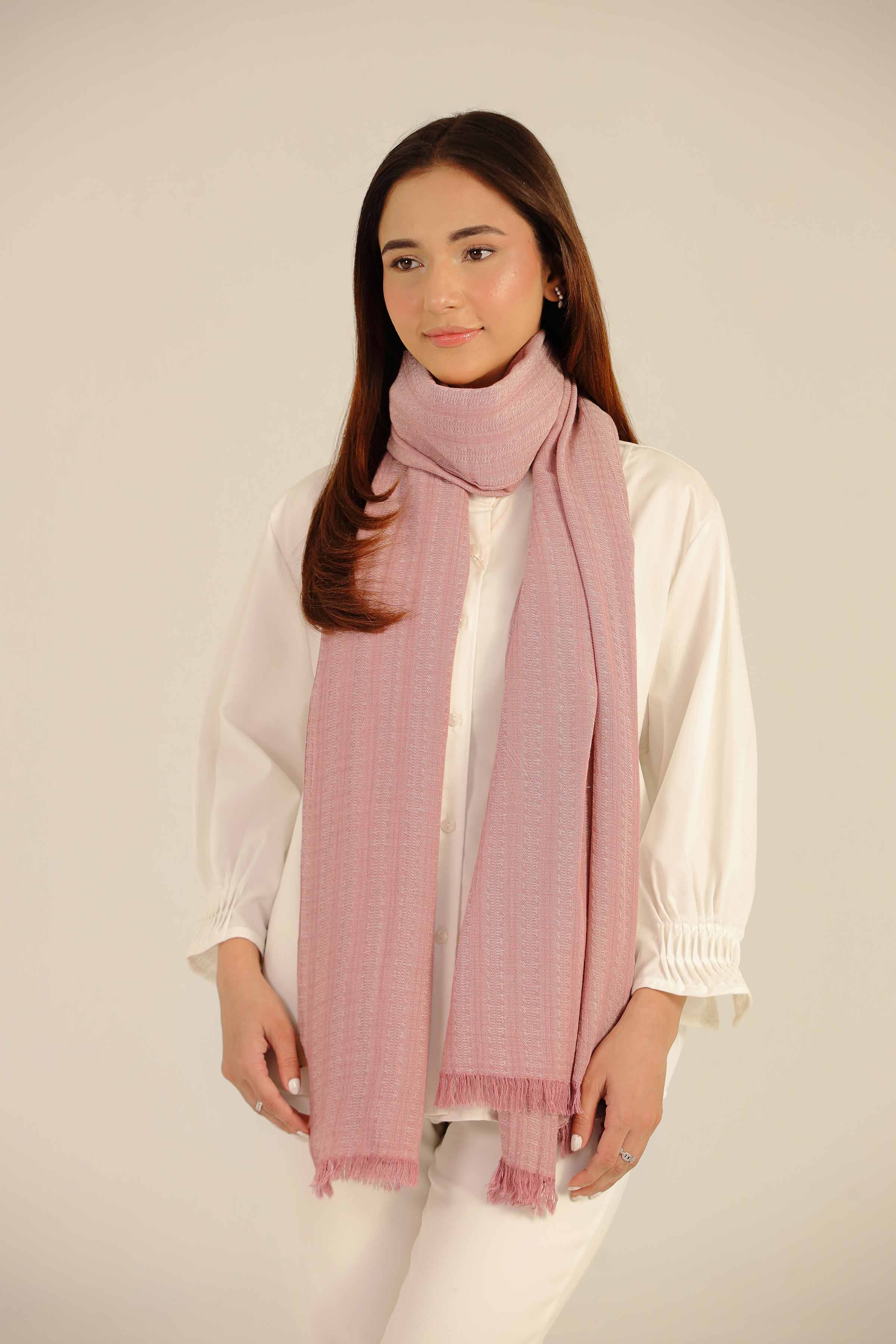Pink Women Scarf - 442682105
