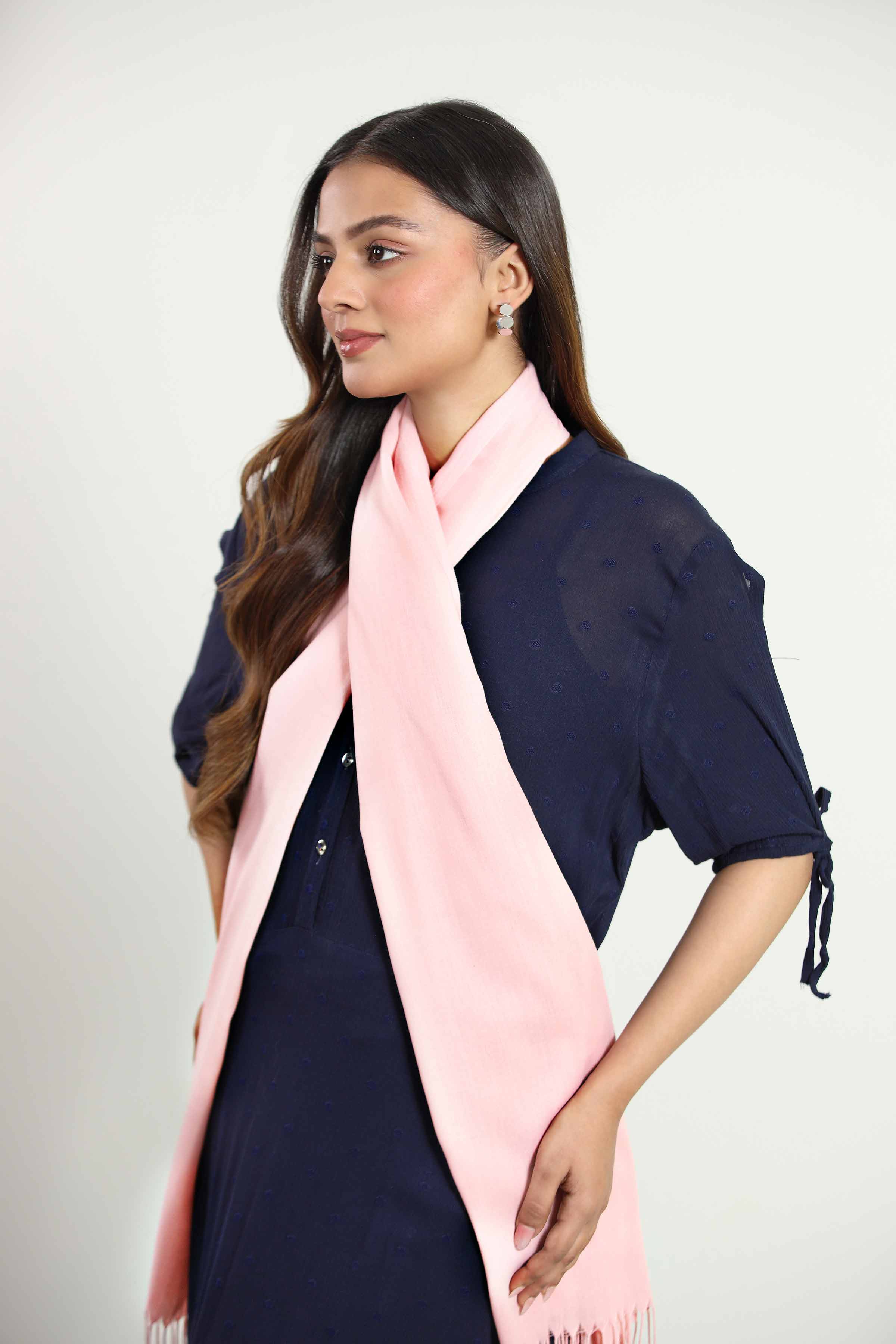 Pink Women Scarf - 442782105