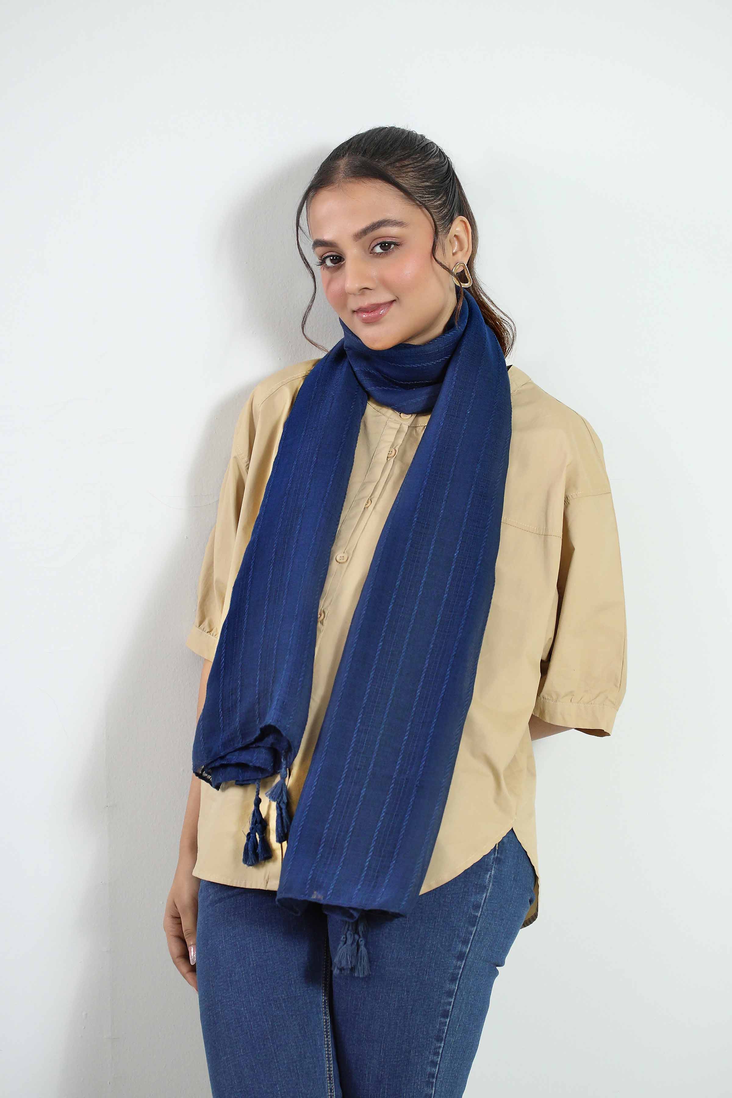 Navy Women Scarf - 442802121