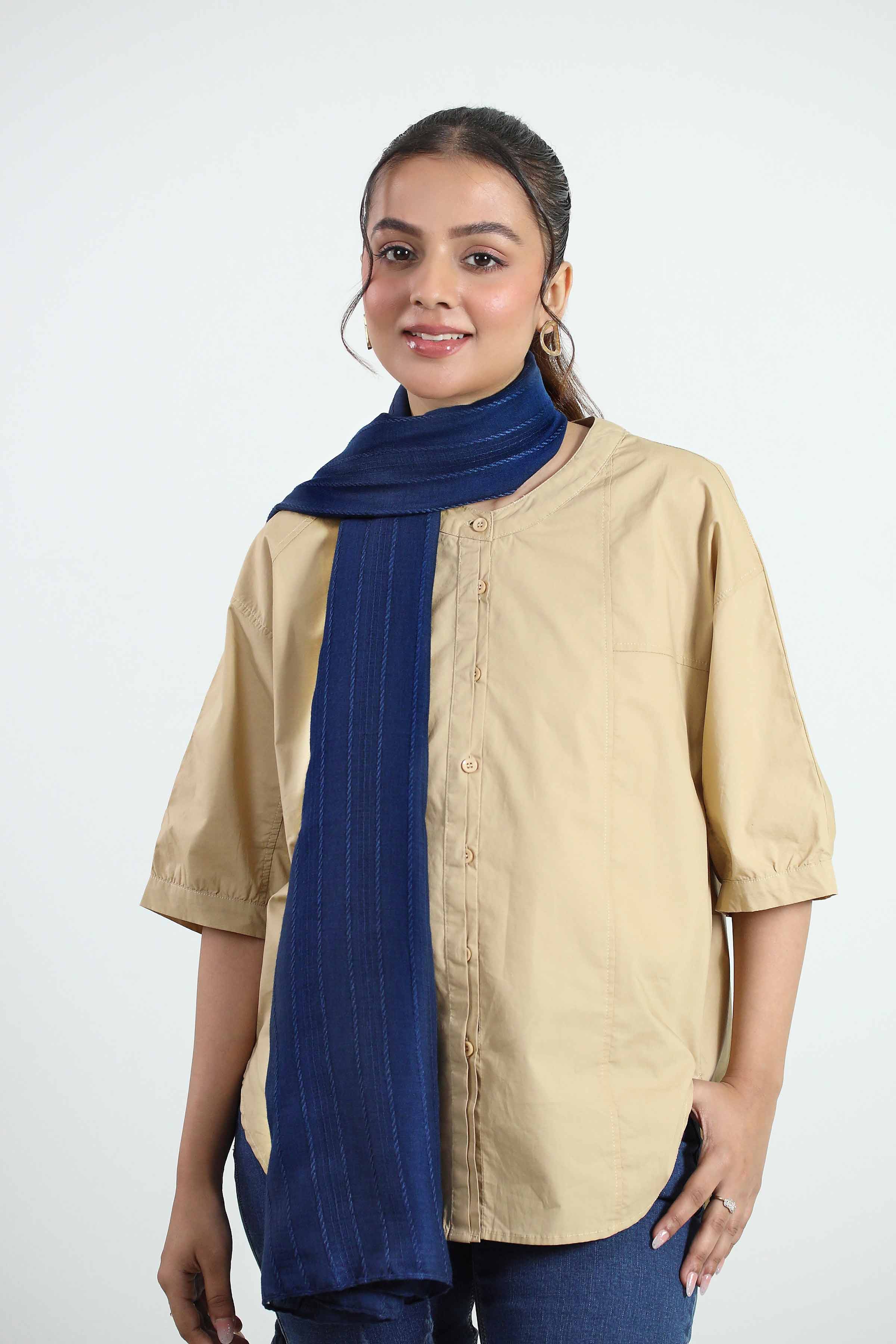 Navy Women Scarf - 442802121