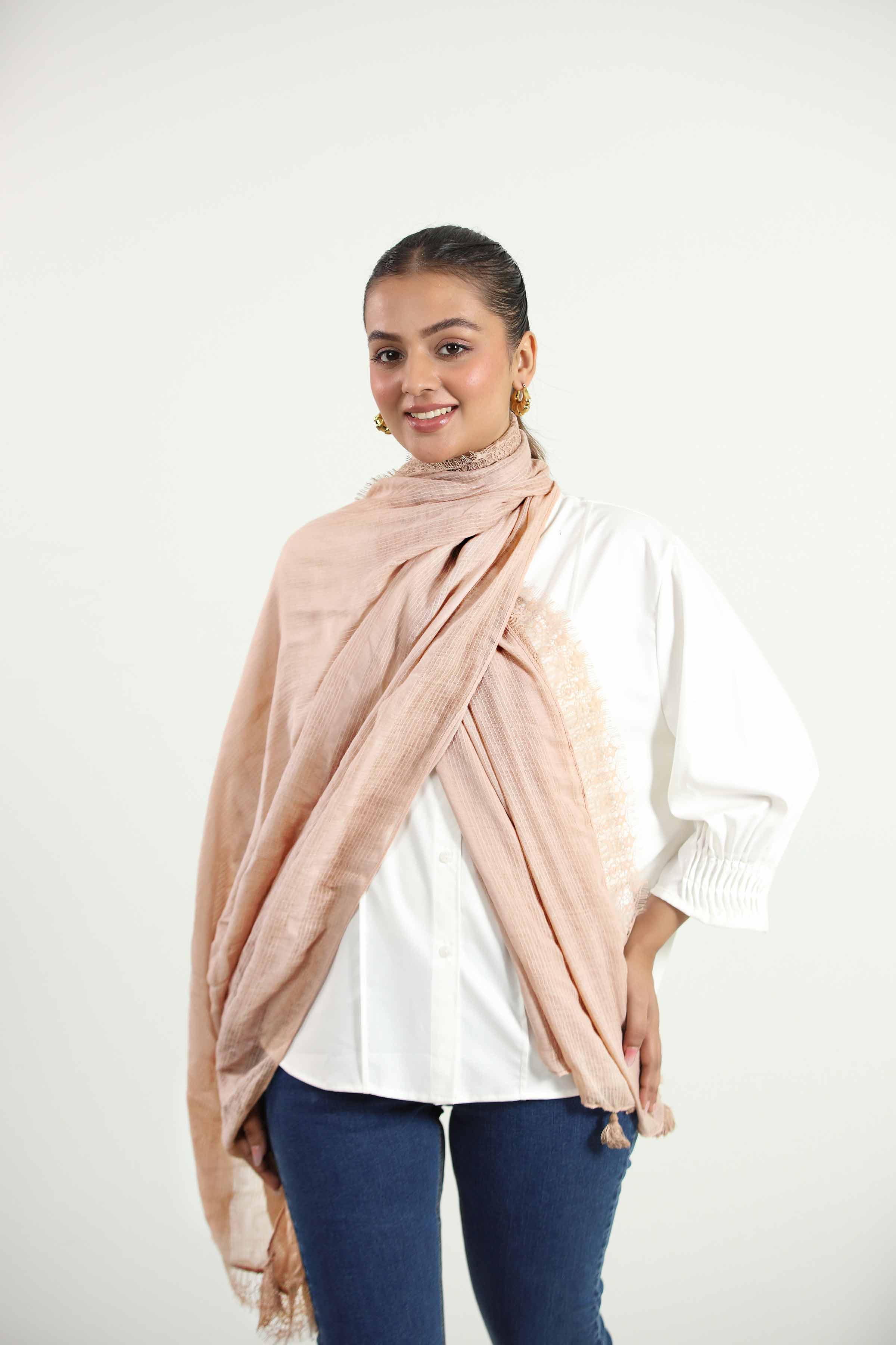 Pink Women Scarf - 442812105