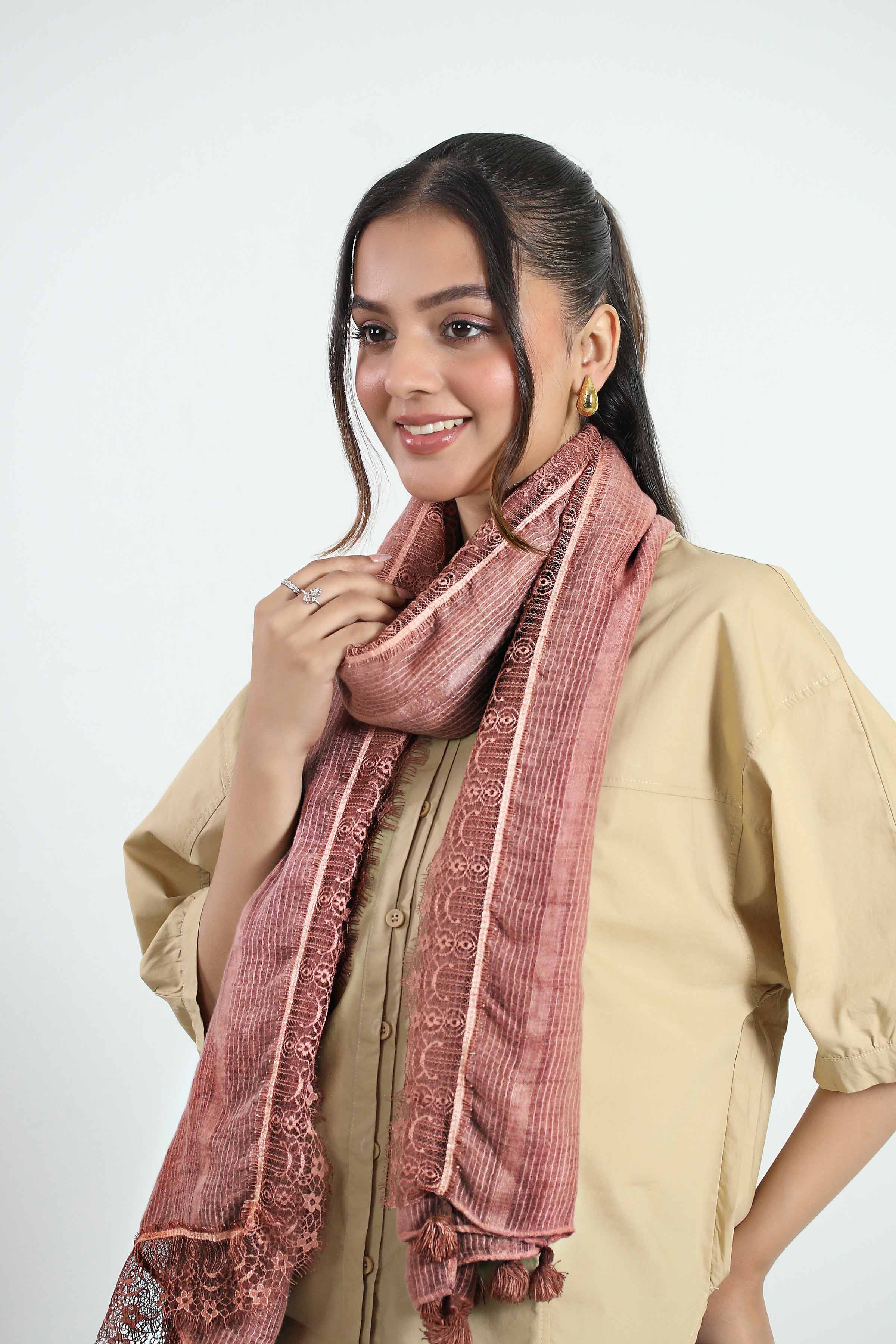 Brown Women Scarf - 442812113