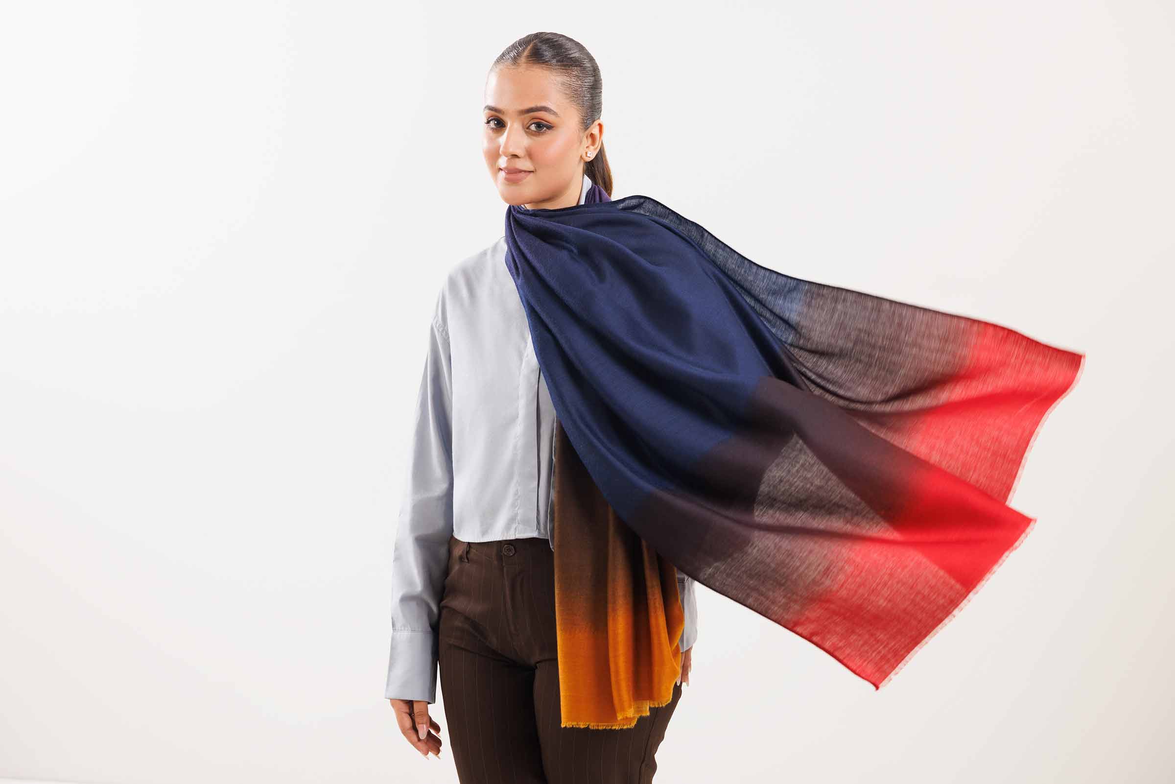 Royal Blue Women Scarf - 442842120