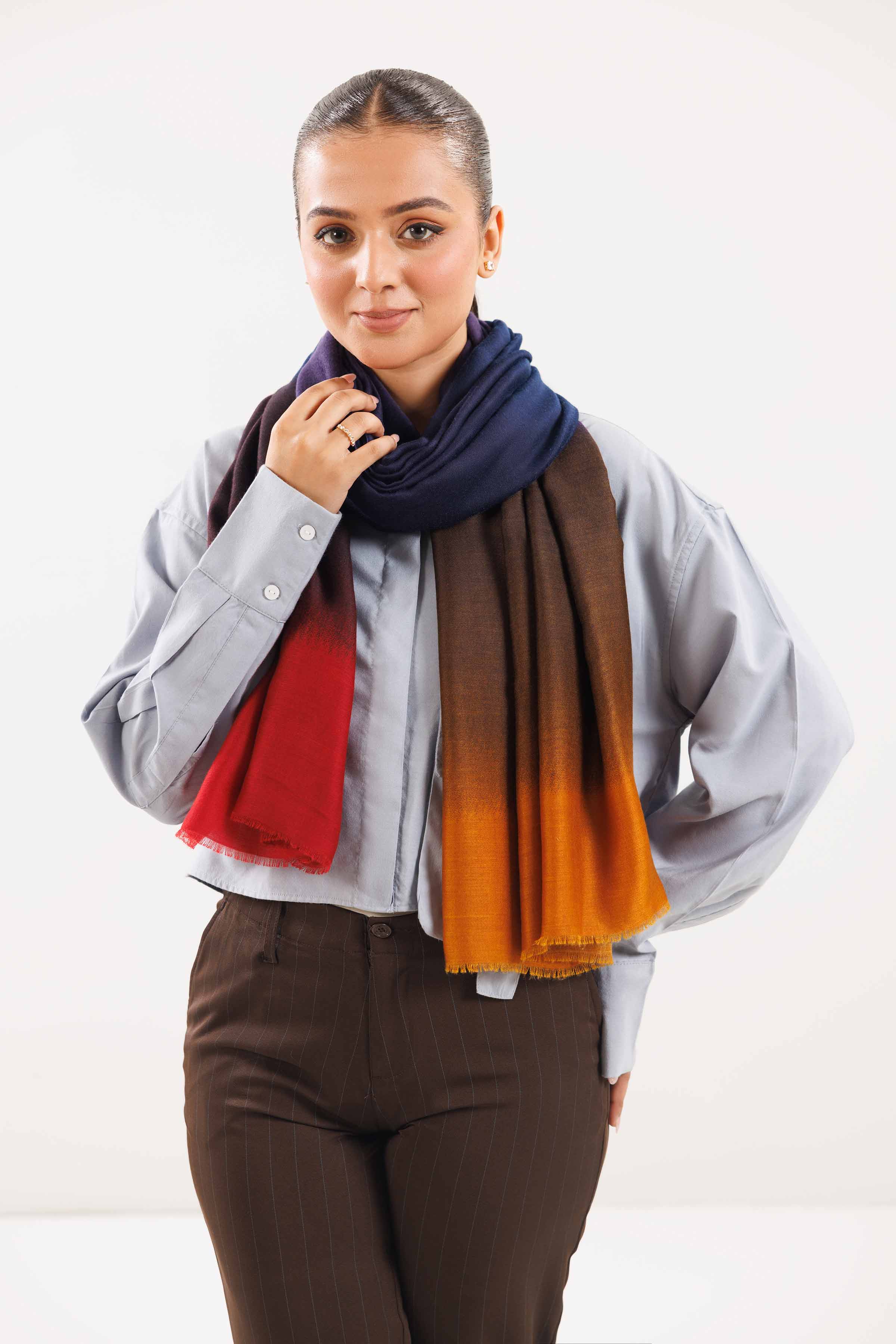 Royal Blue Women Scarf - 442842120