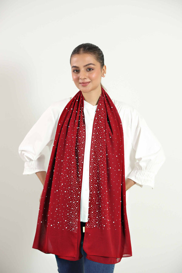 Maroon Women Scarf - 442852122