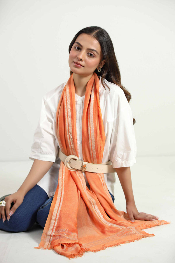 Orange Women Scarf - 442862106
