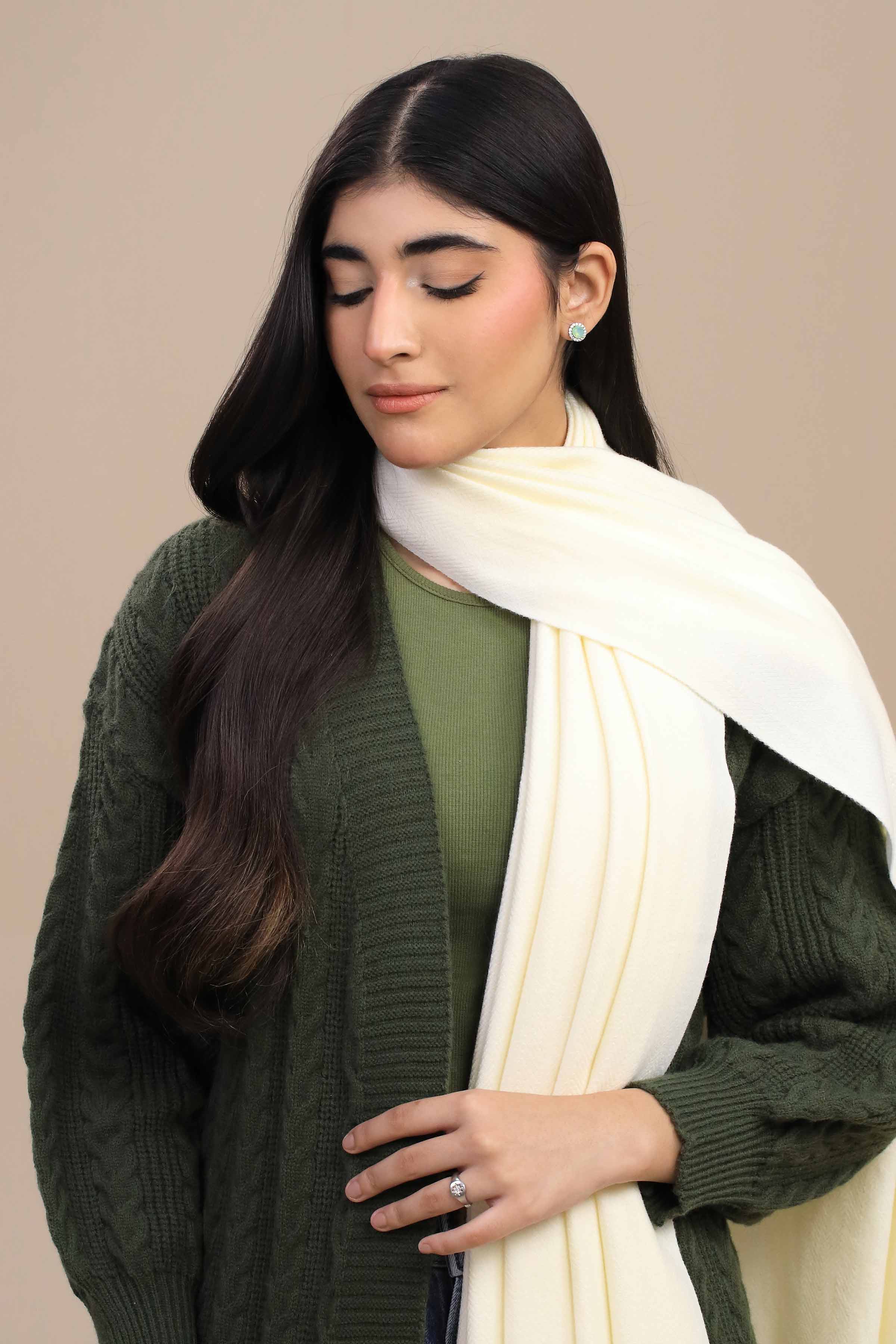 Nishat Linen UAE - Off white Women Shawl-446022107