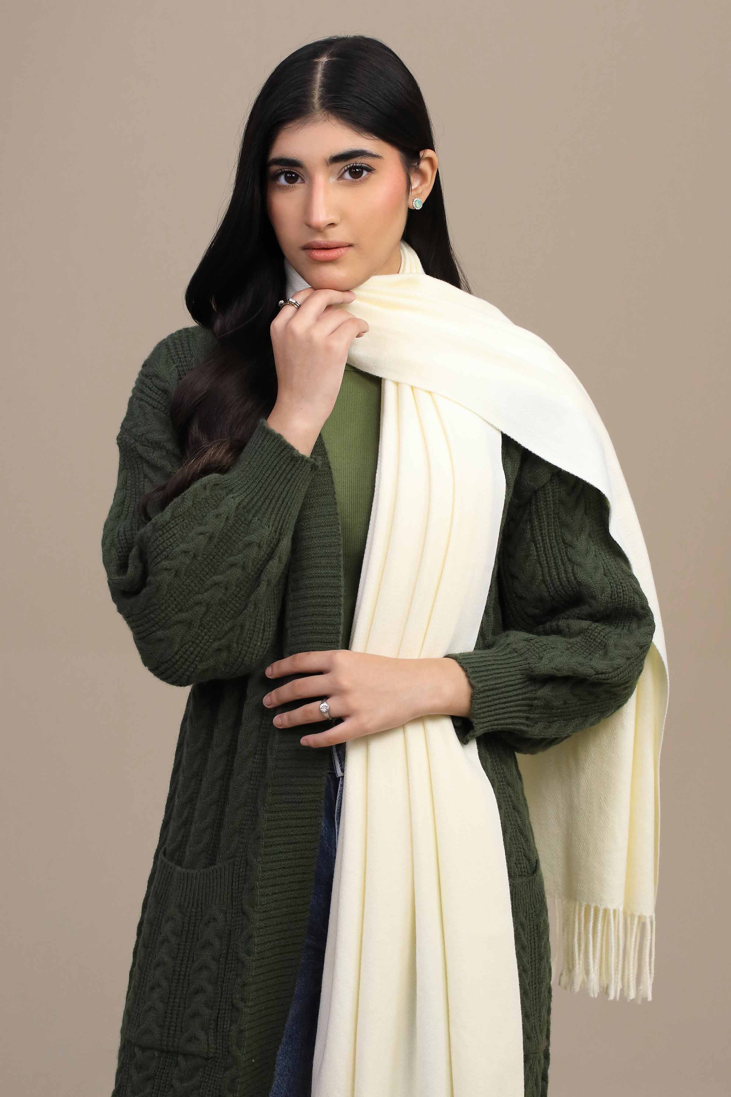 Nishat Linen UAE - Off white Women Shawl-446022107