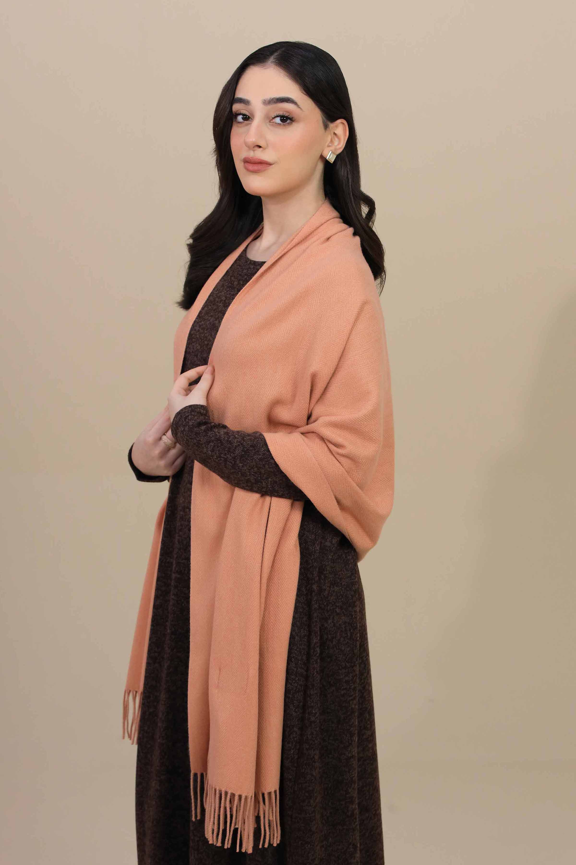 Nishat Linen UAE - Camel Women Shawl-446022129