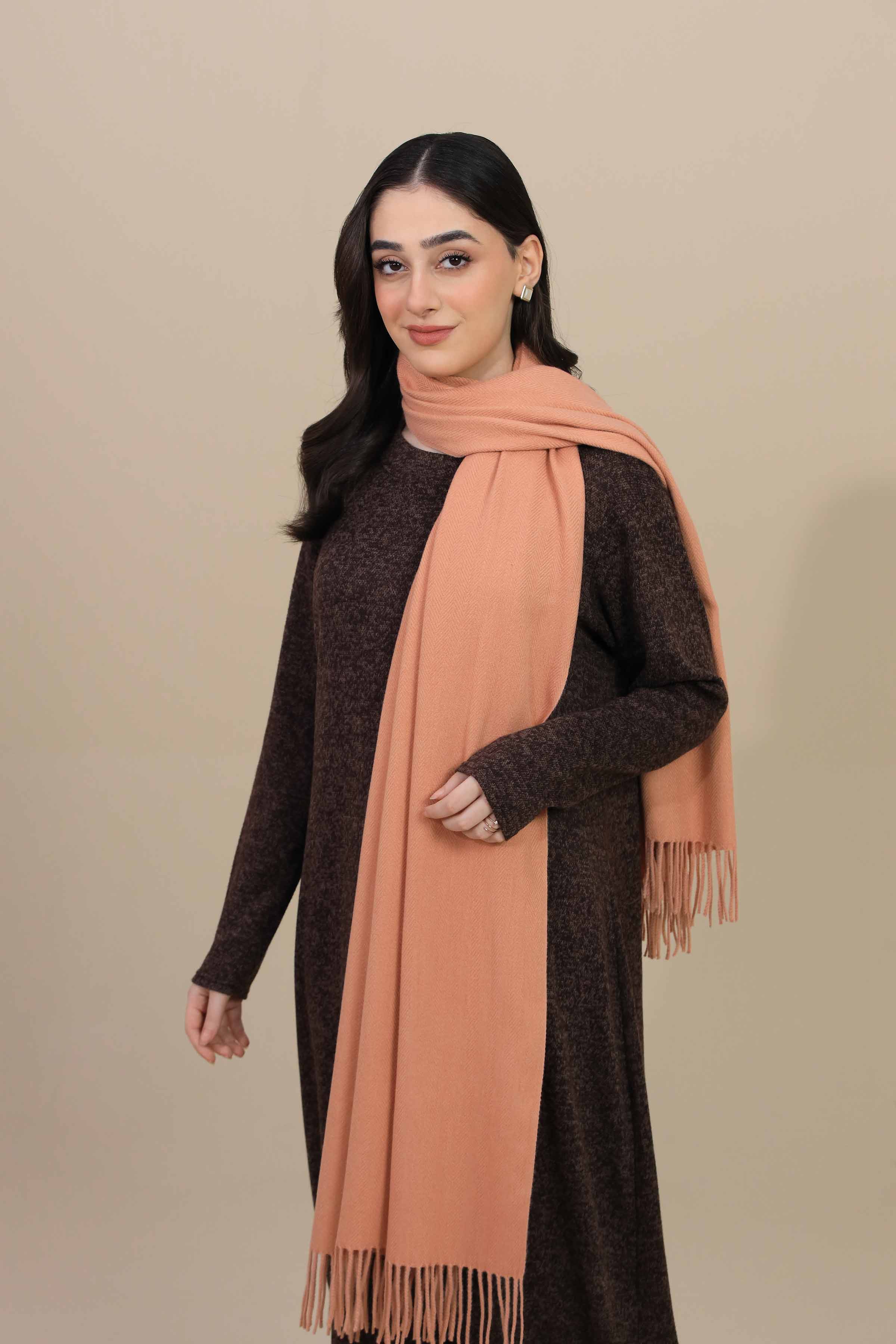 Nishat Linen UAE - Camel Women Shawl-446022129