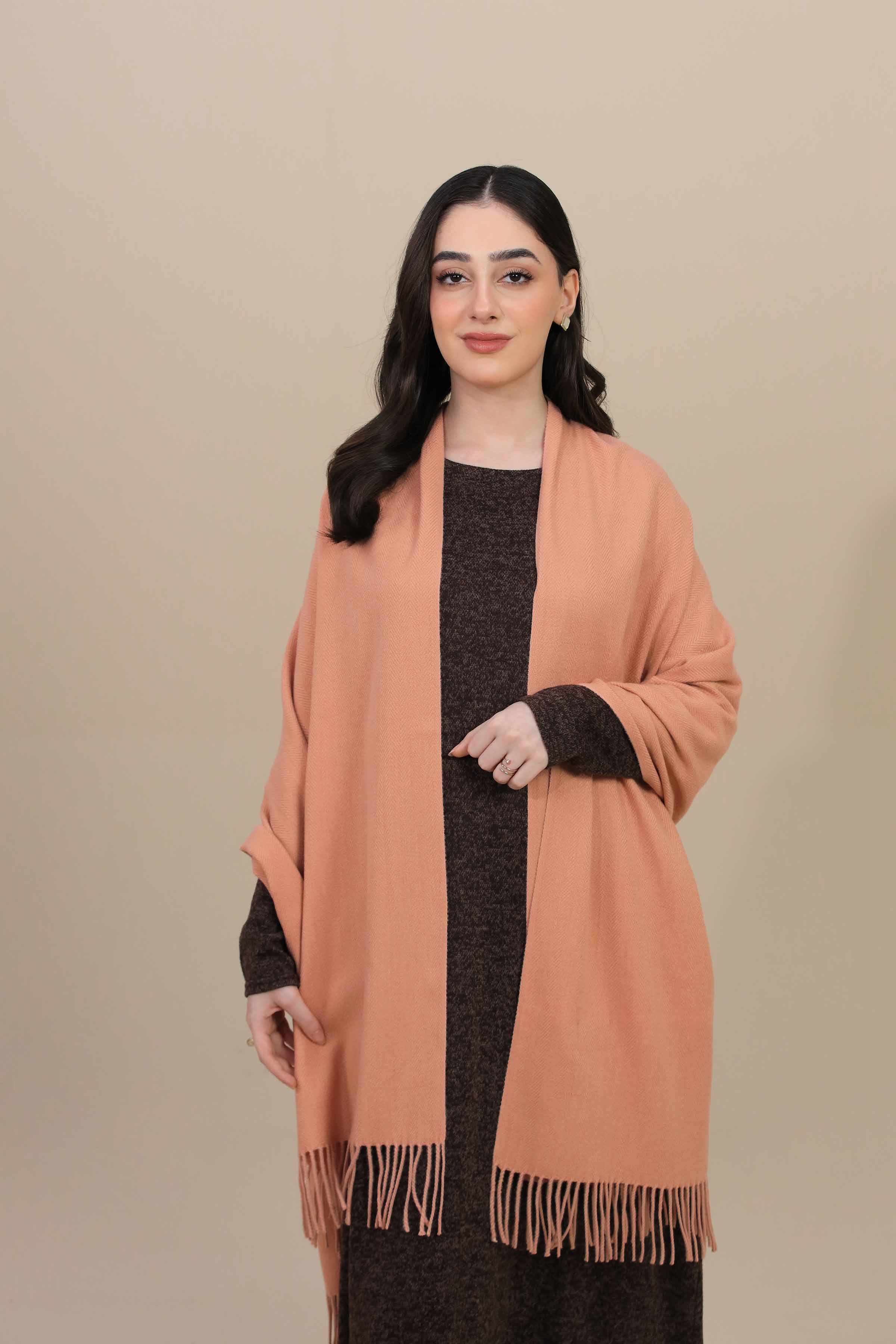 Nishat Linen UAE - Camel Women Shawl-446022129
