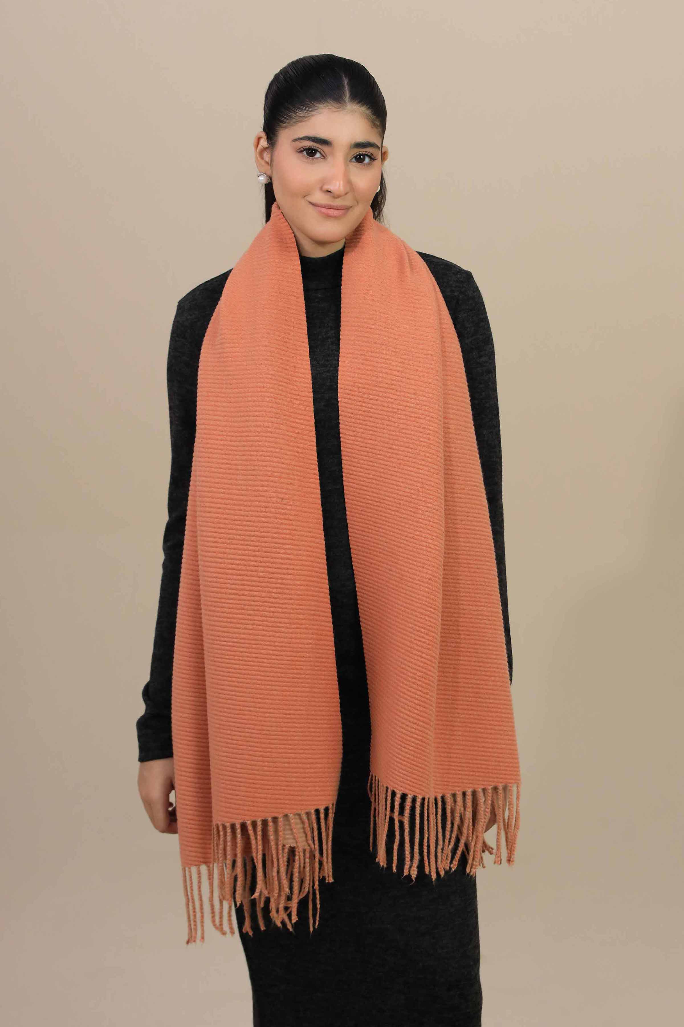 Nishat Linen UAE - Orange Women Shawl-446042106
