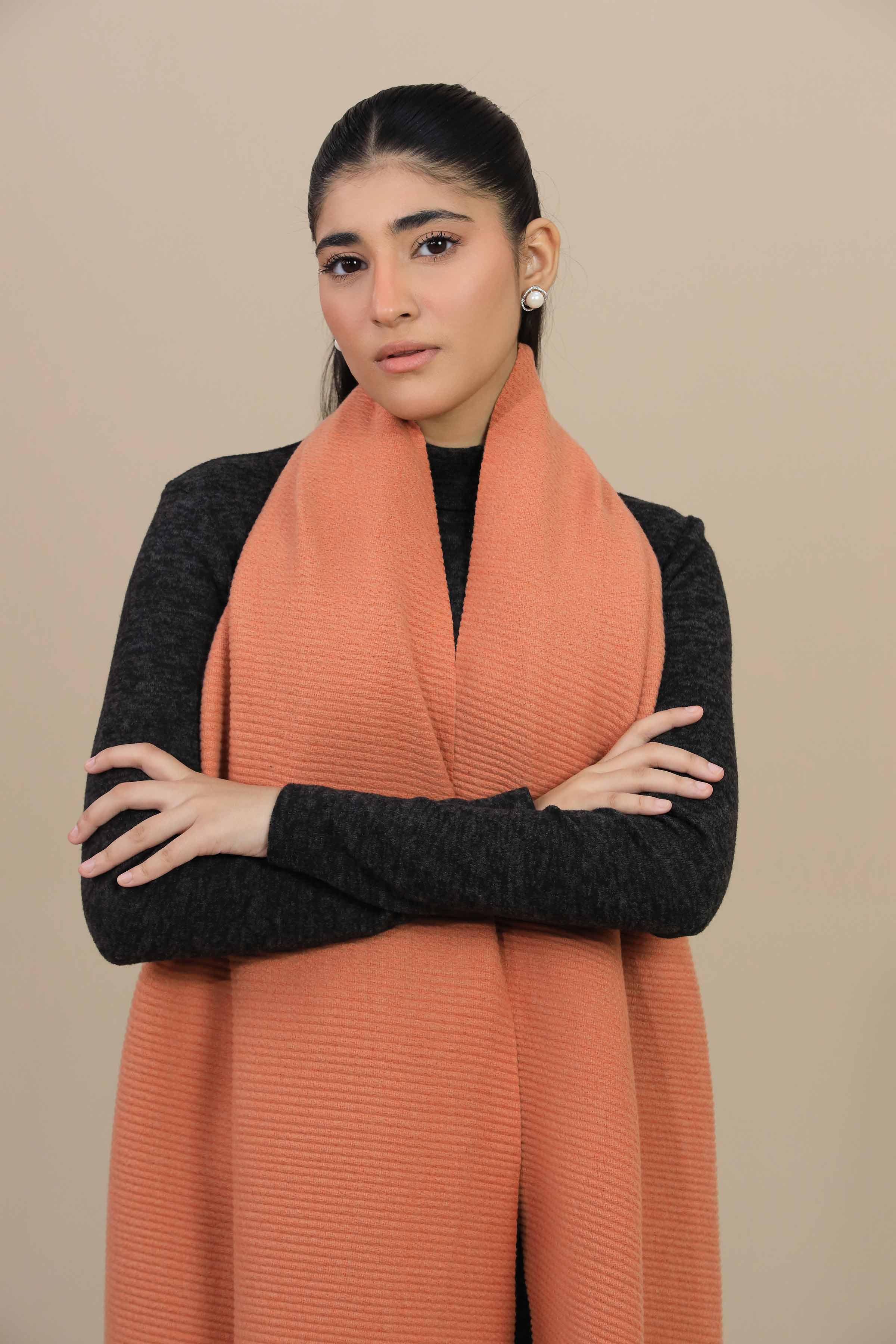 Nishat Linen UAE - Orange Women Shawl-446042106