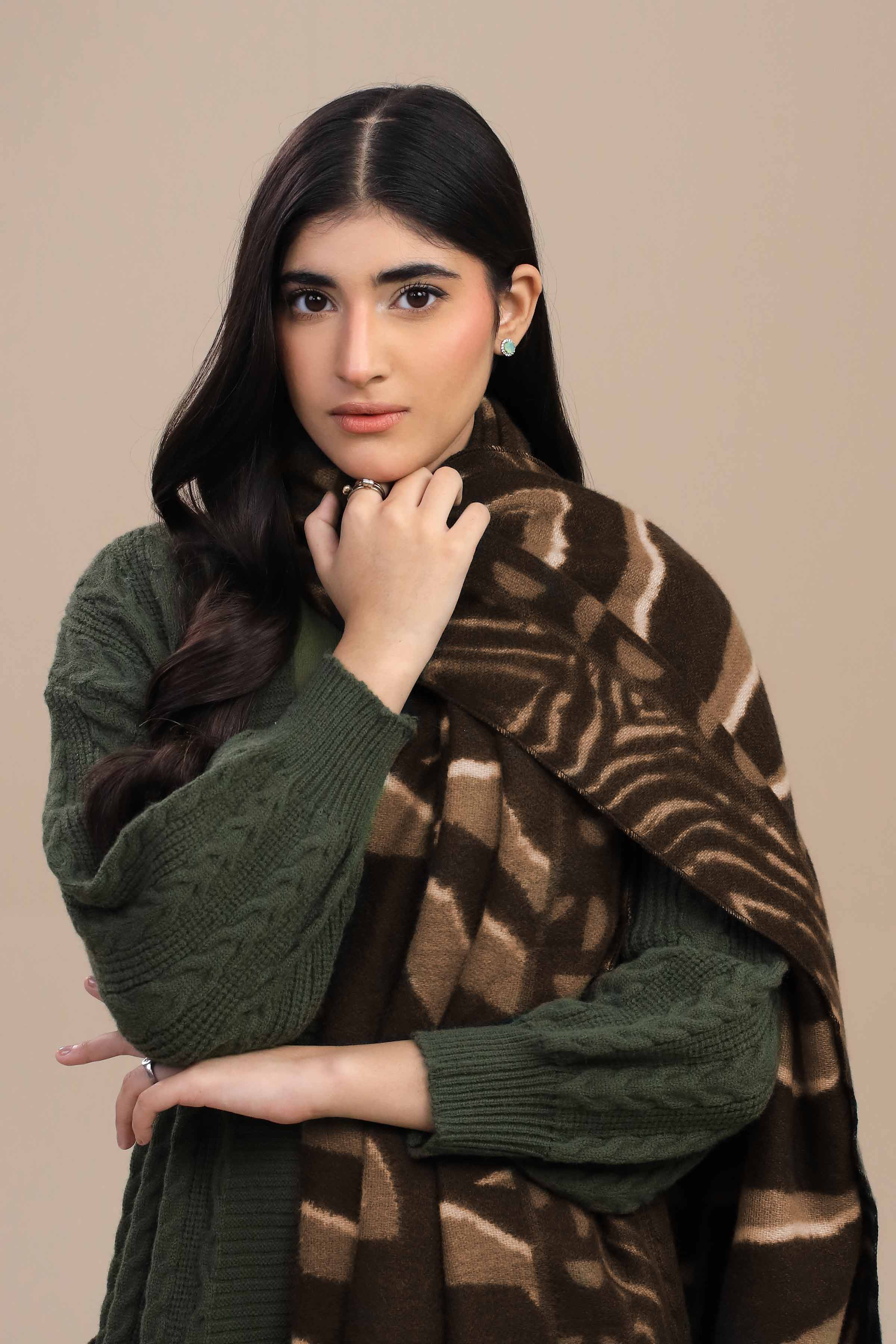 Nishat Linen UAE - Beige Women Shawl-446052118