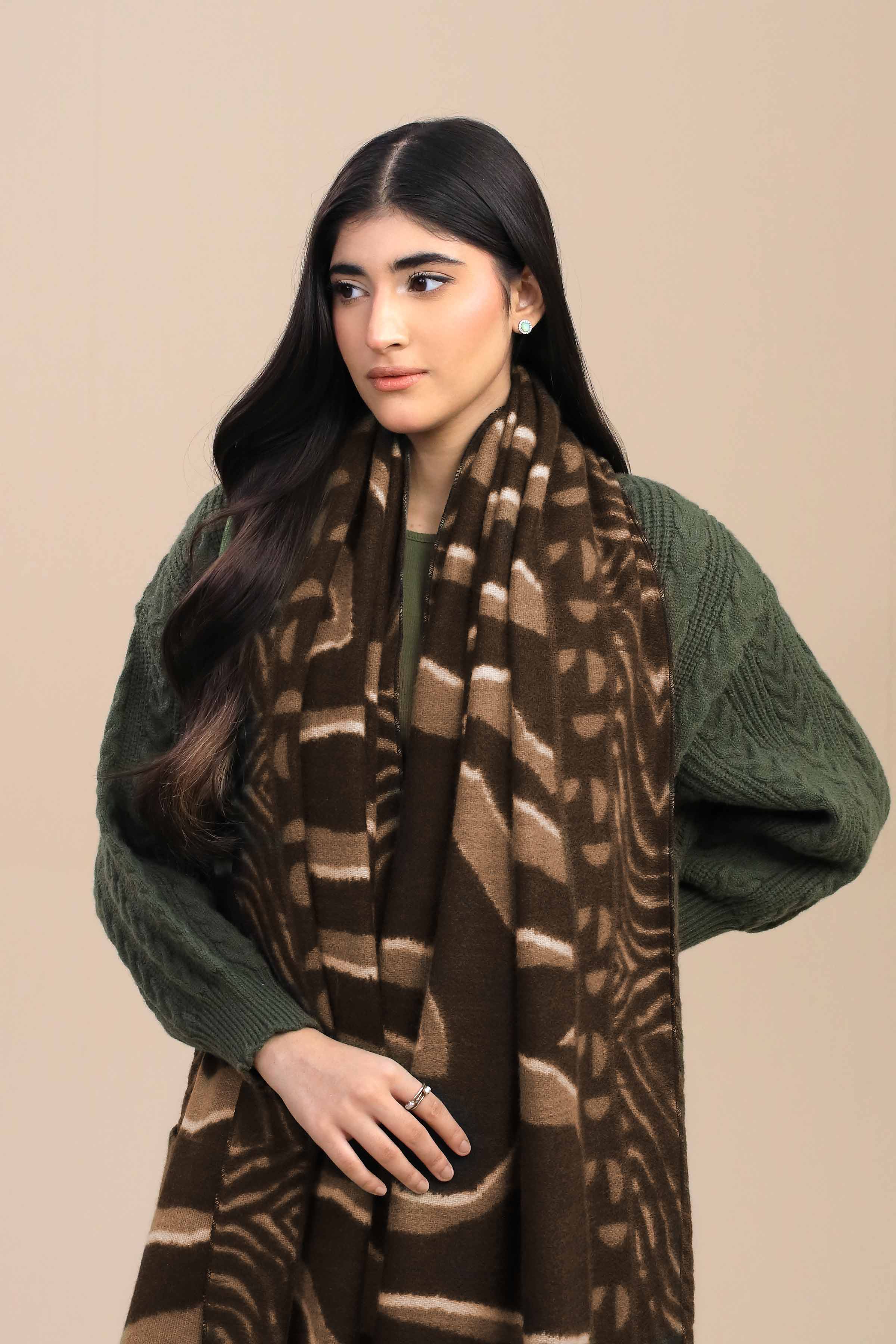 Nishat Linen UAE - Beige Women Shawl-446052118