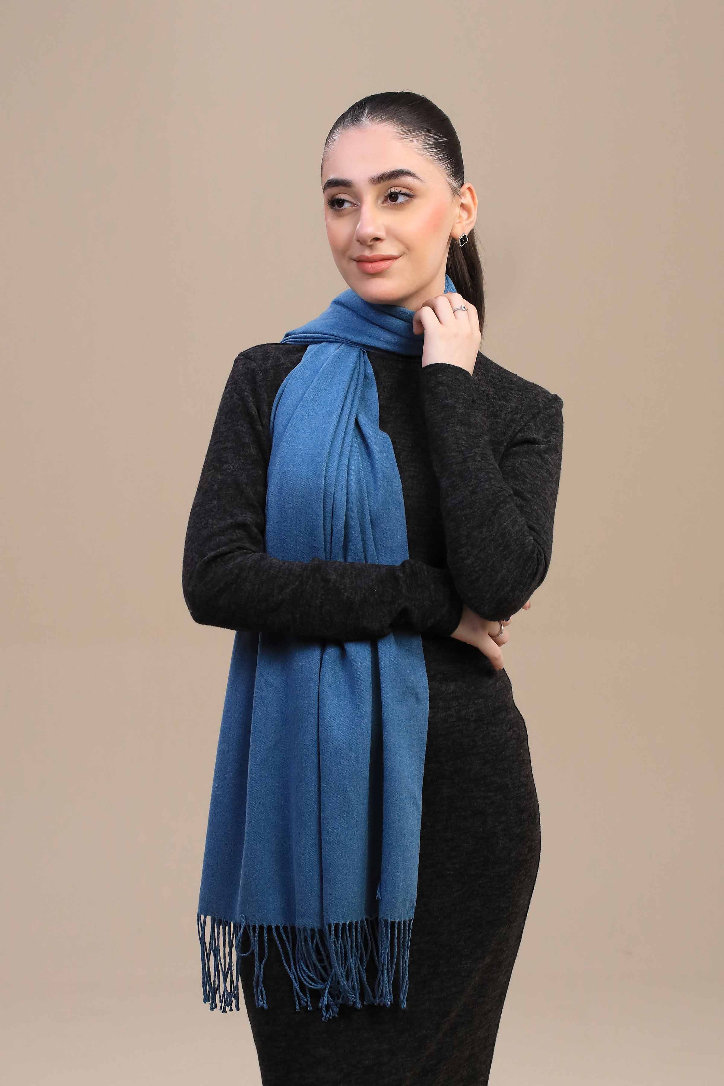 Nishat Linen UAE - Jeans Blue Women Shawl-446062108