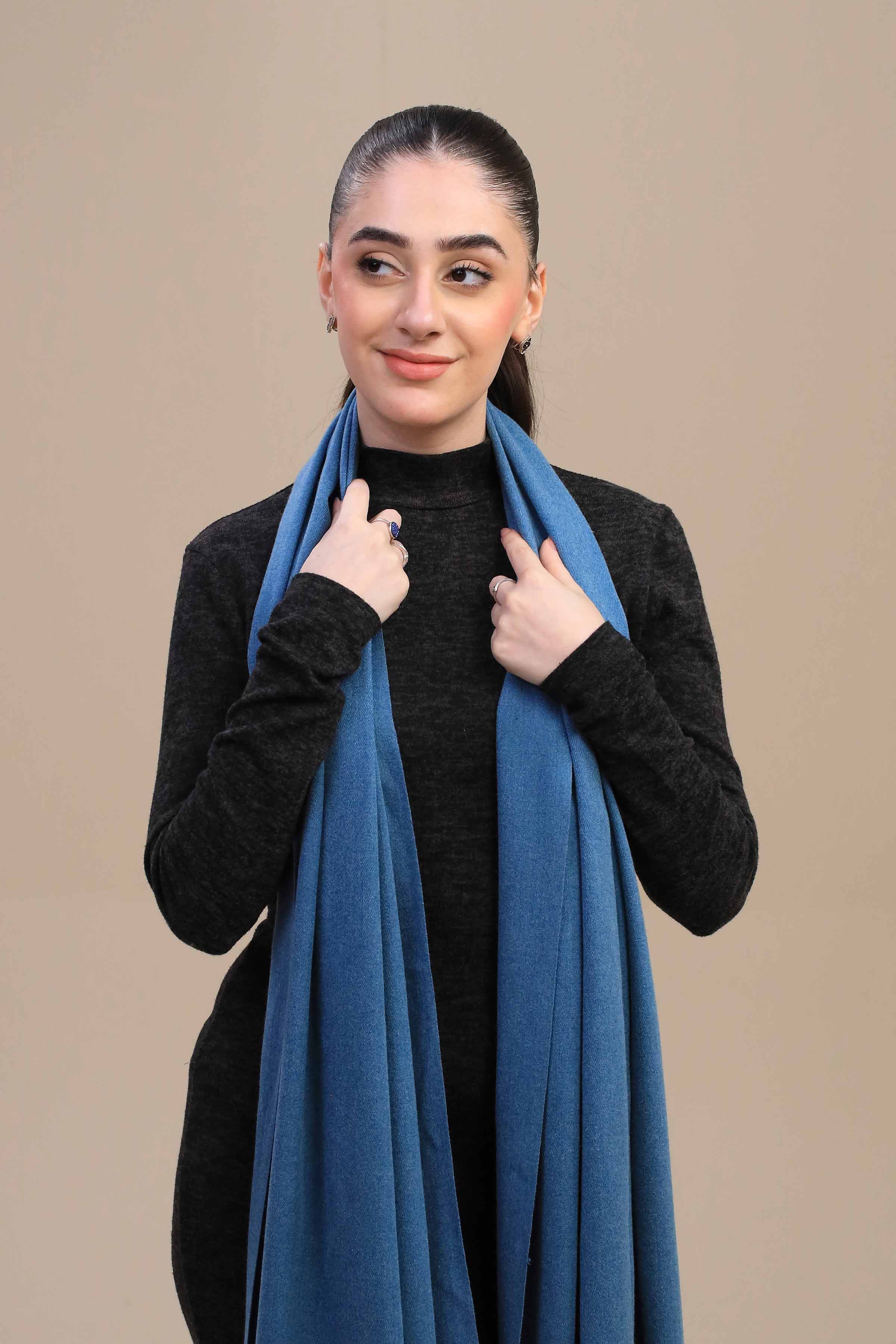 Nishat Linen UAE - Jeans Blue Women Shawl-446062108