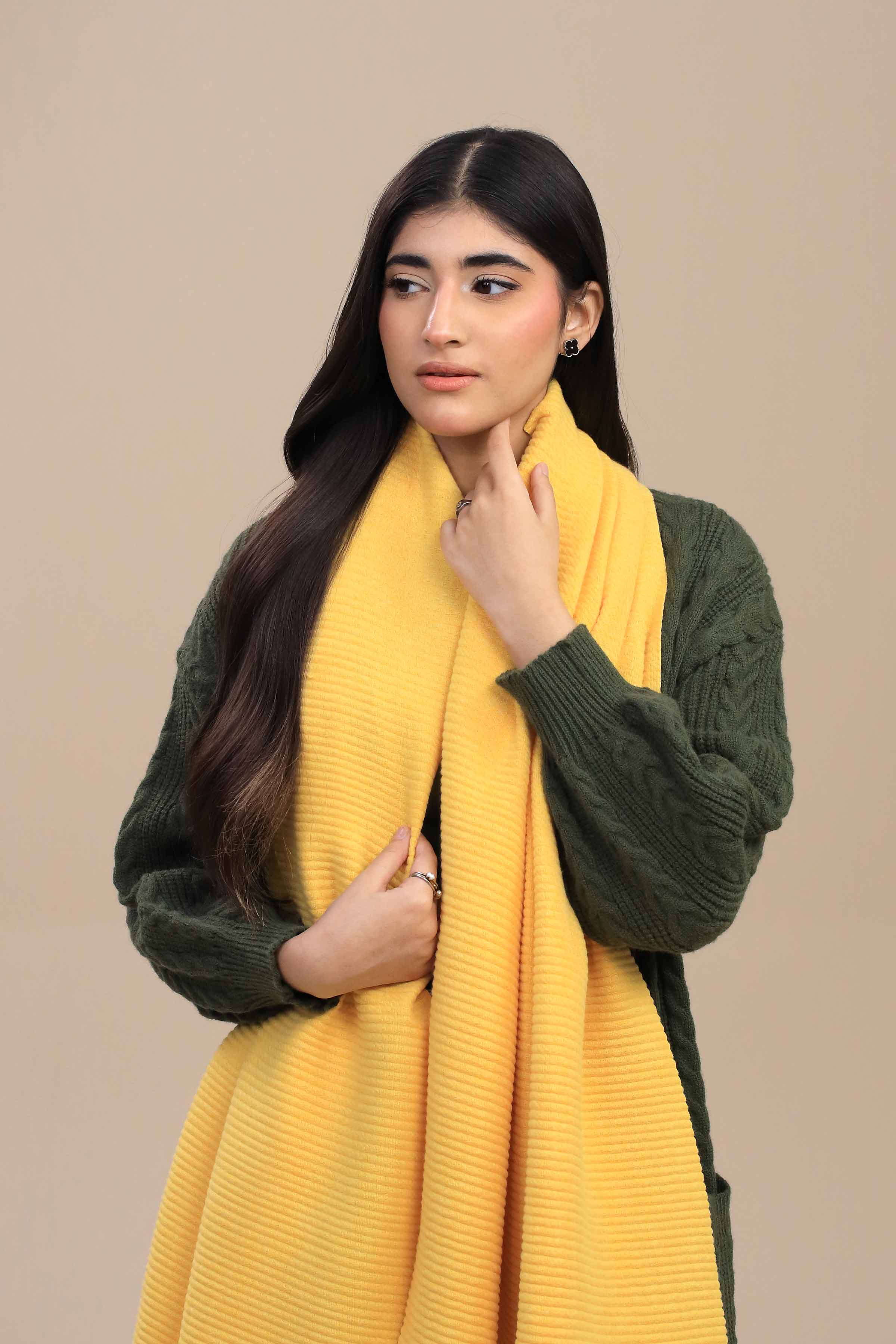 Nishat Linen UAE - Yellow Women Shawl-446082102
