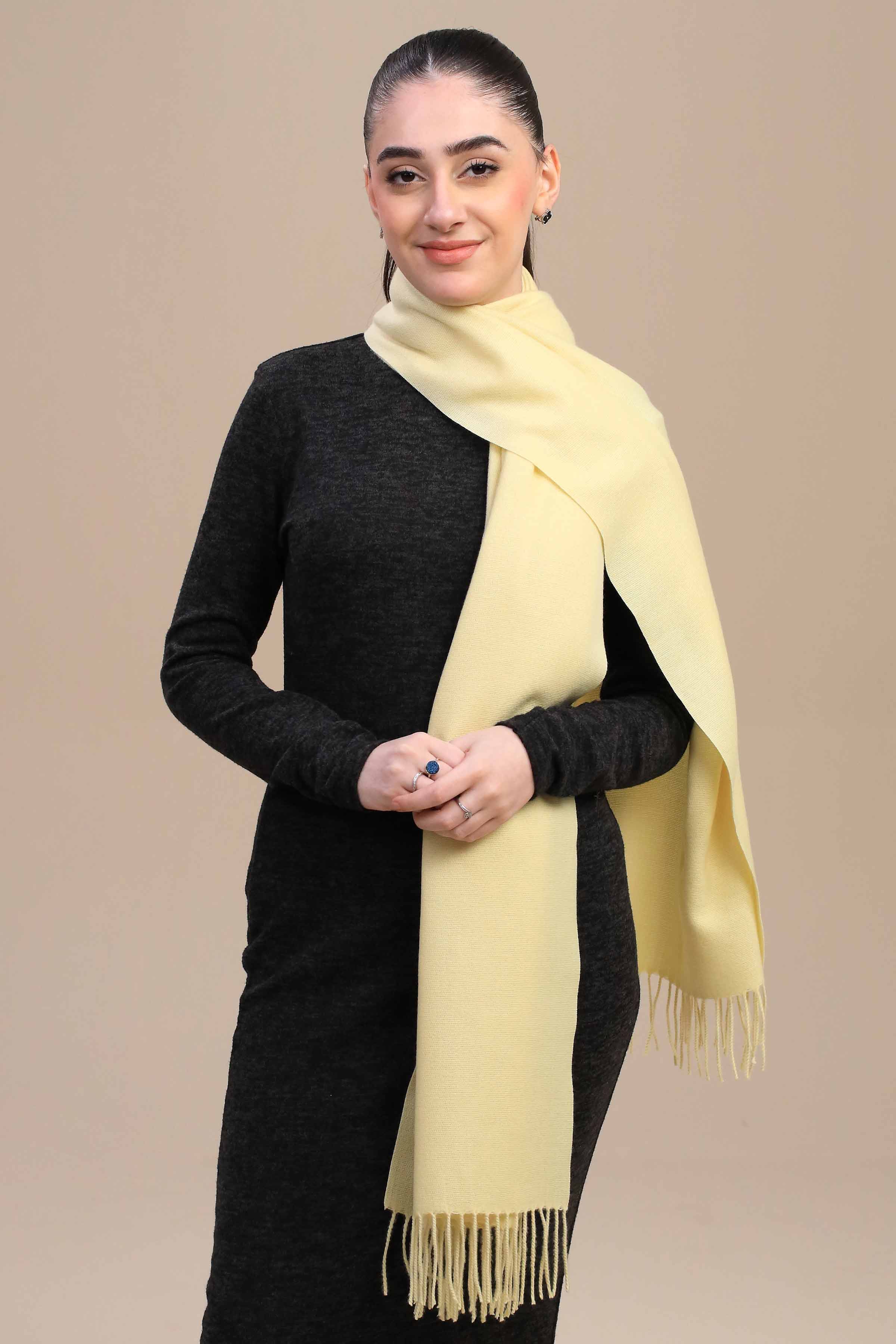 Nishat Linen UAE - Yellow Women Shawl-446102102