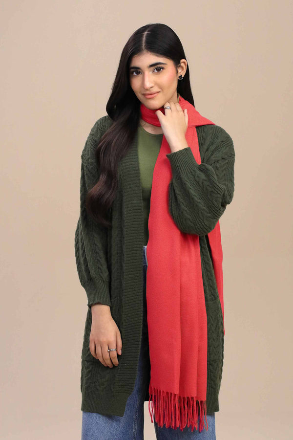 Maroon Women Shawl-446112122