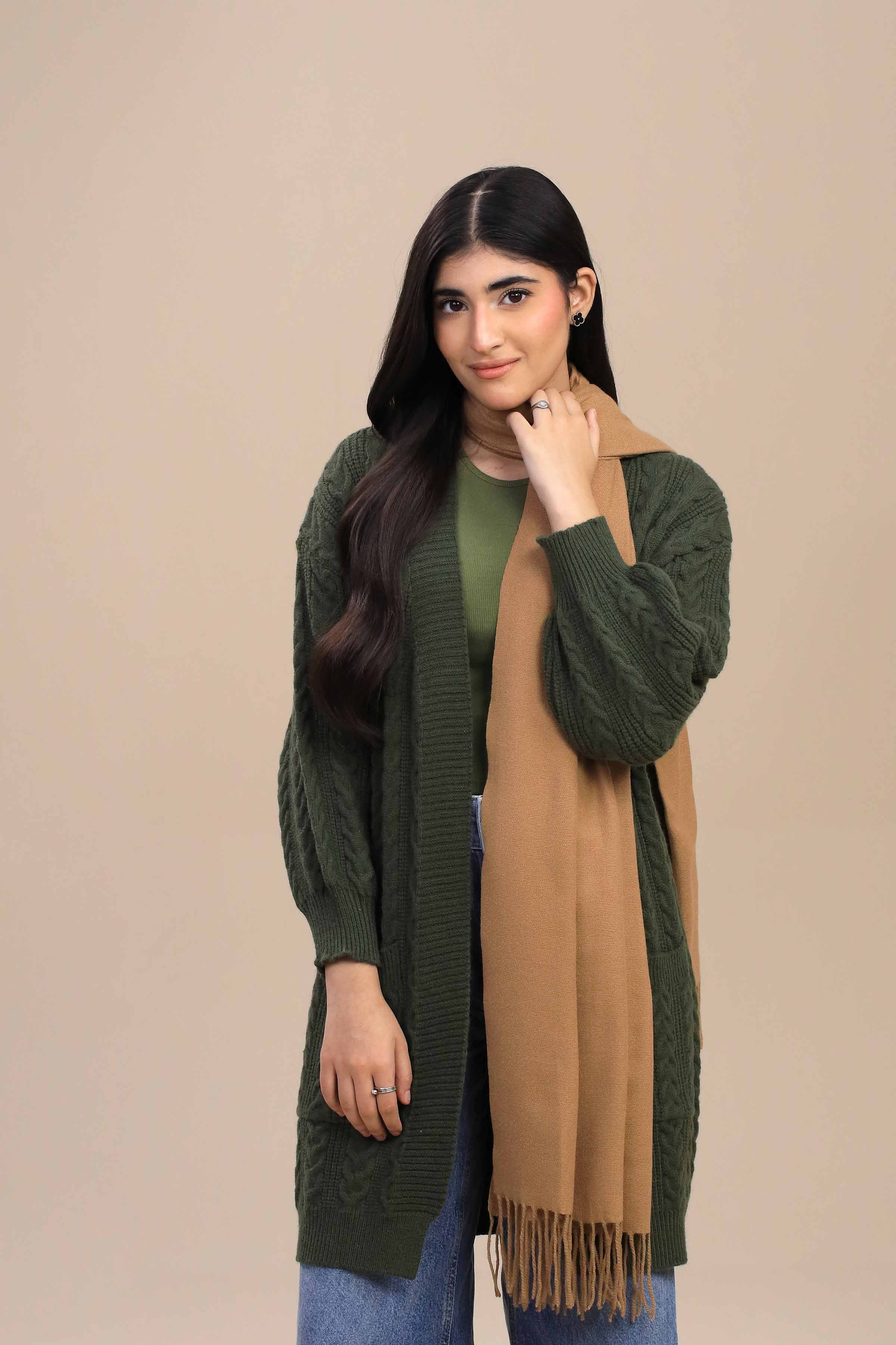 Nishat Linen UAE - Camel Women Shawl-446112129