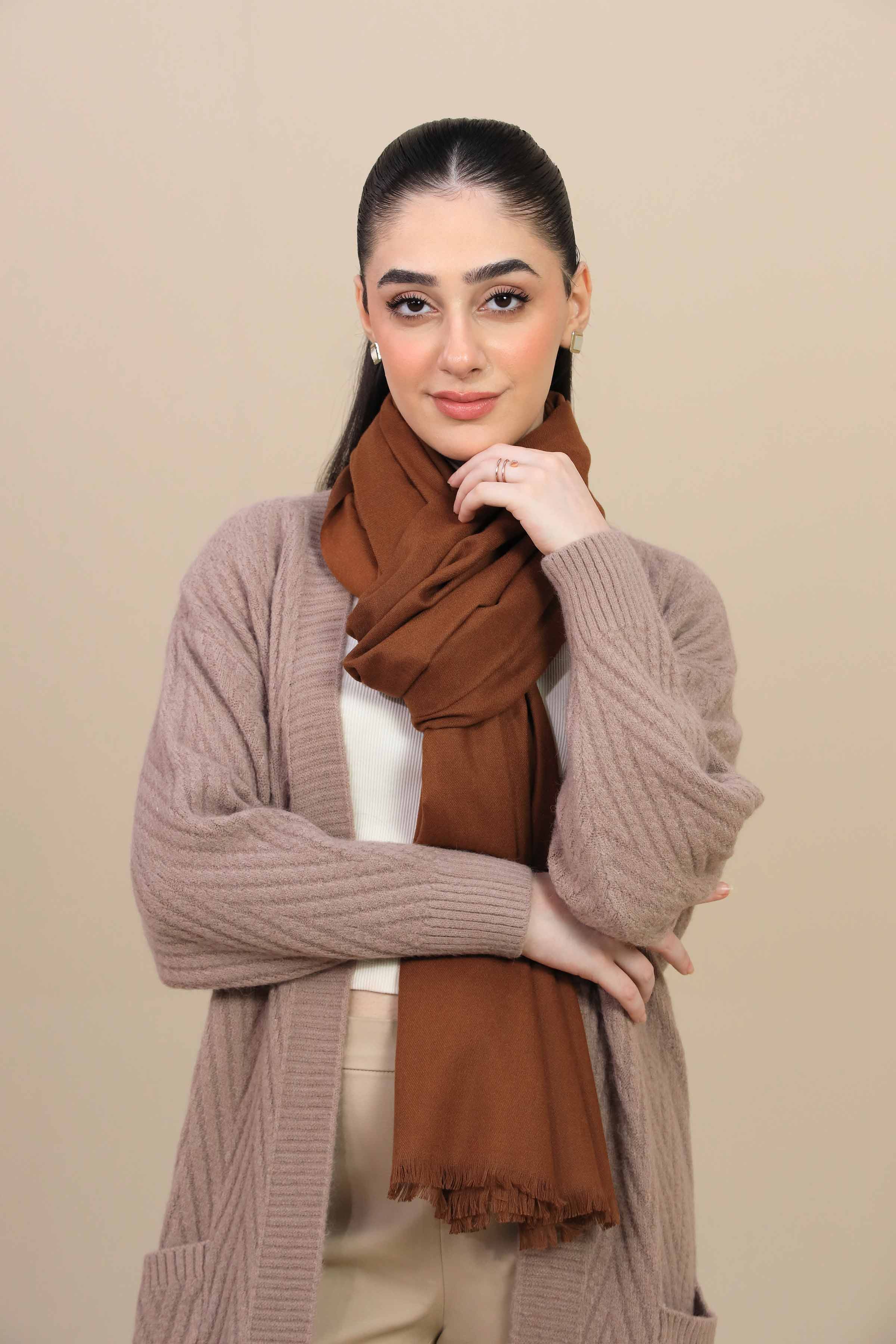Nishat Linen UAE - Brown Women Shawl-446122113