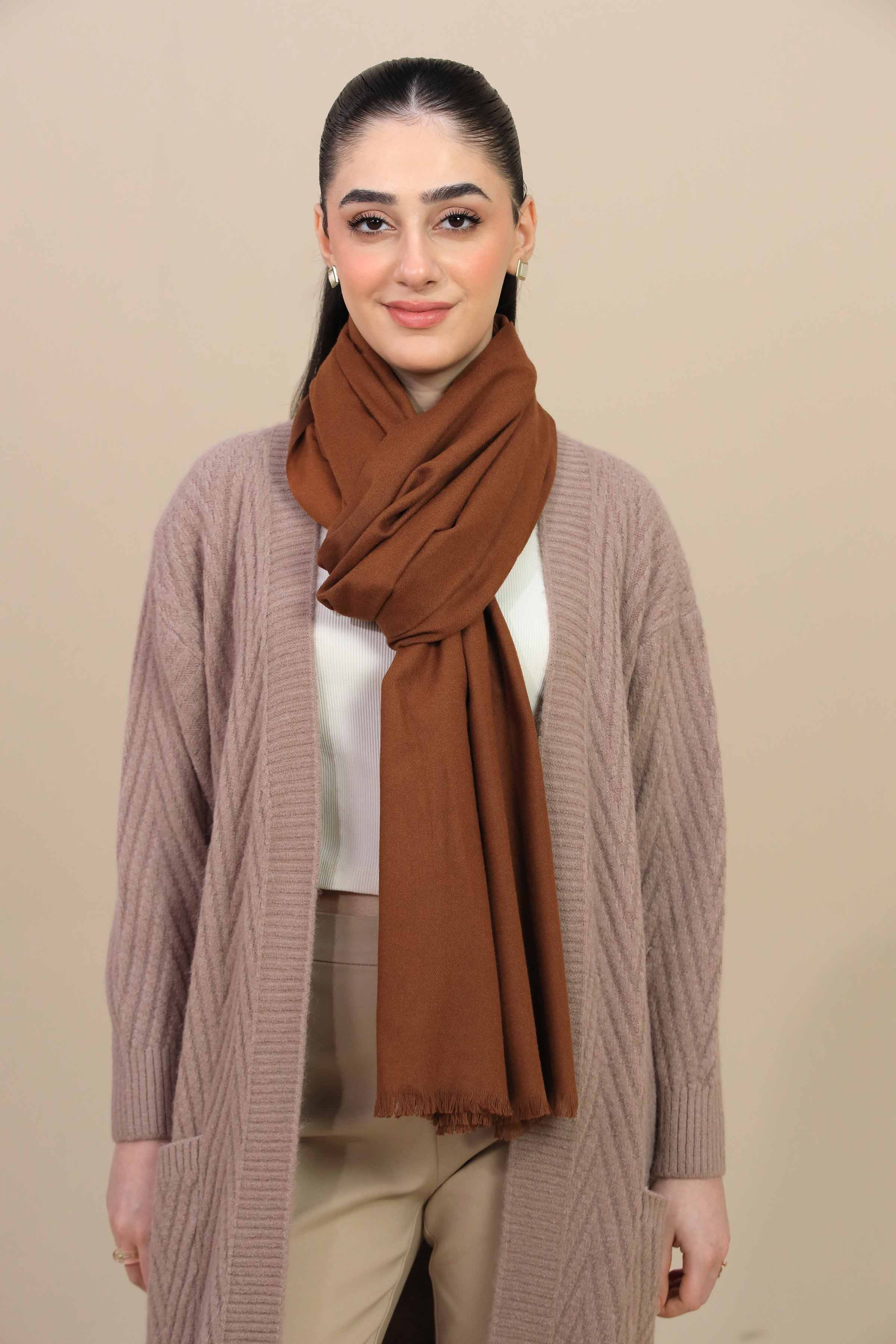 Nishat Linen UAE - Brown Women Shawl-446122113