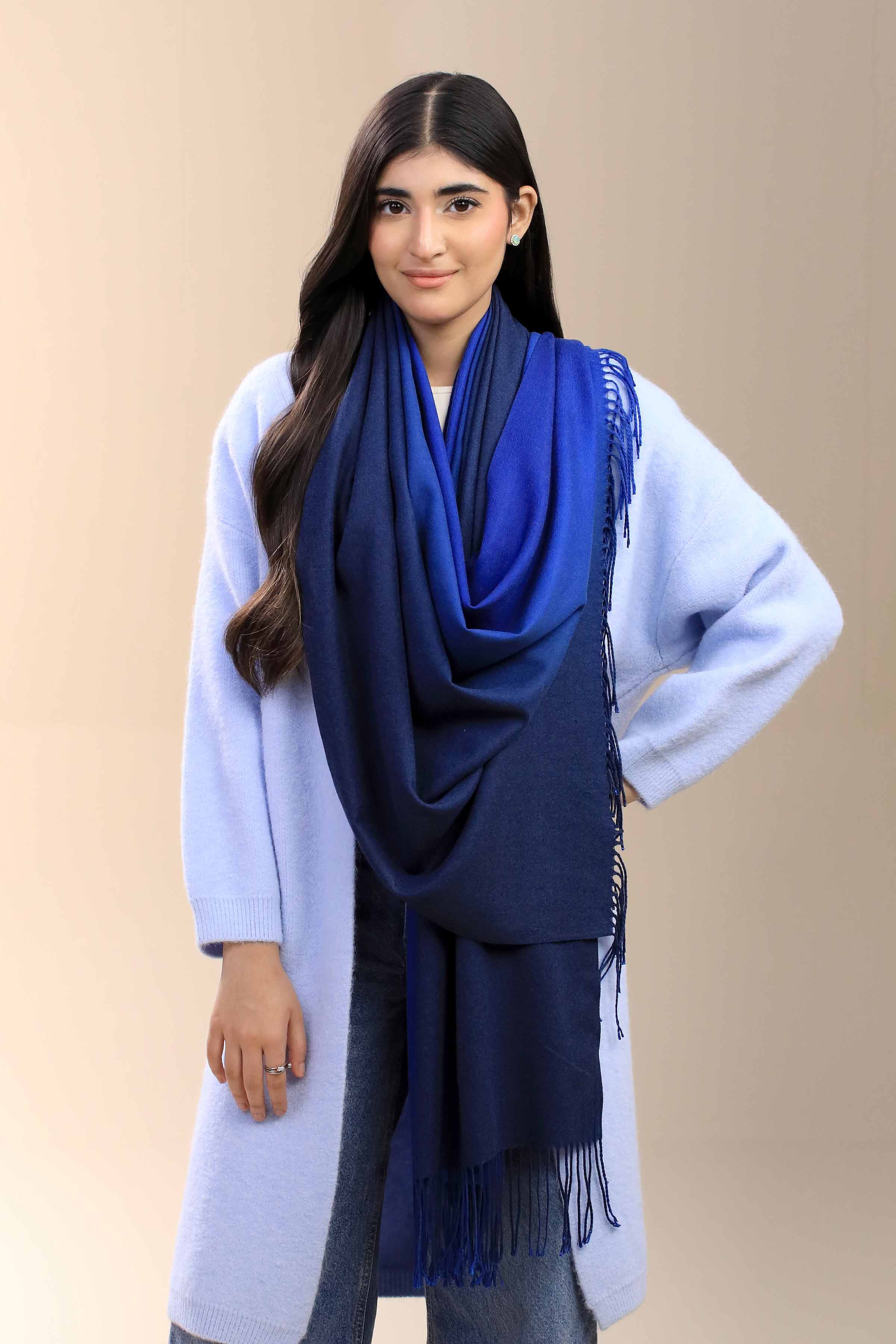 Nishat Linen UAE - Blue Women Shawl-446142108