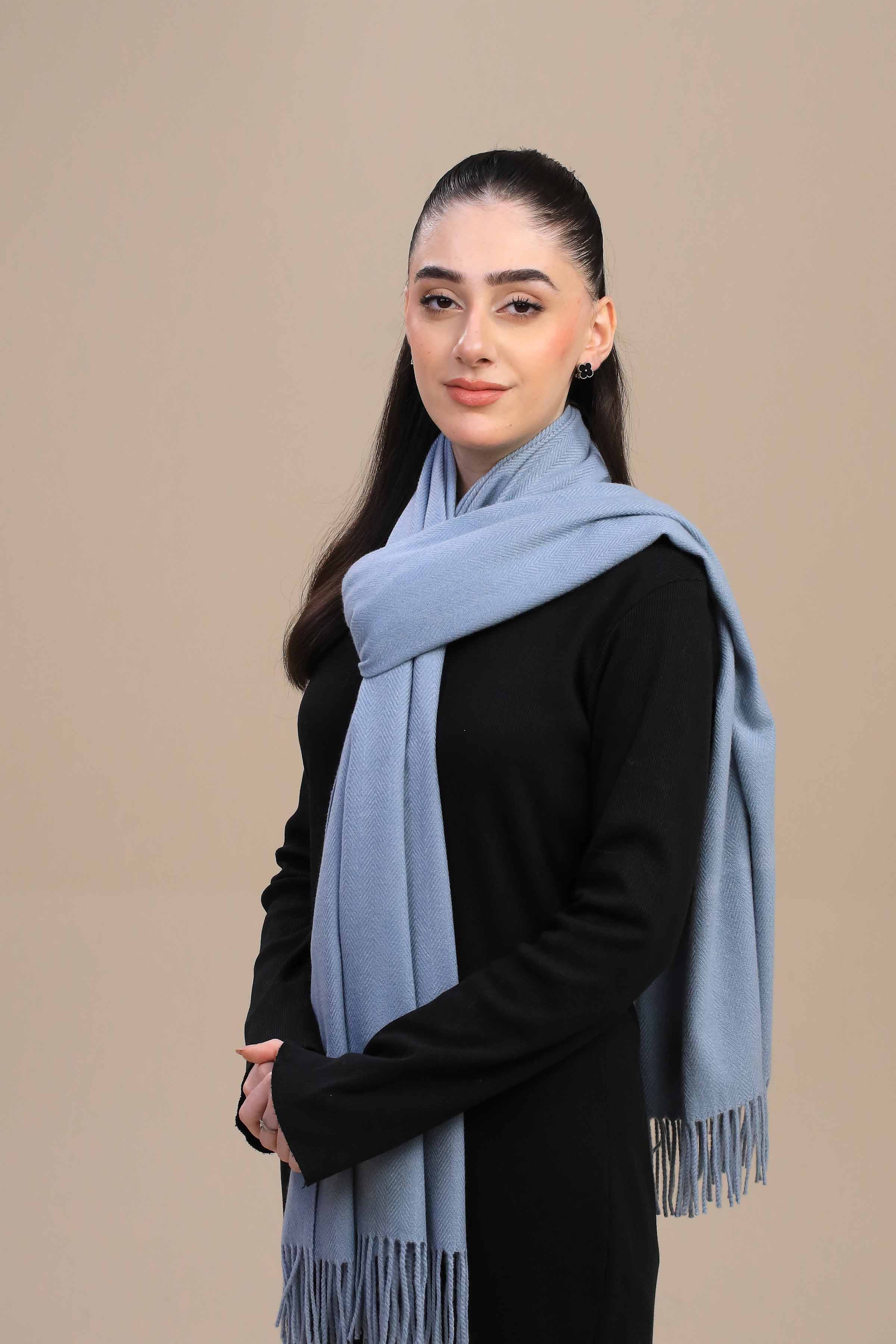 Nishat Linen UAE - Sky Blue Women Shawl-446142110