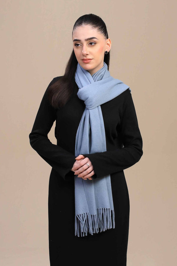 Sky Blue Women Shawl-446142110